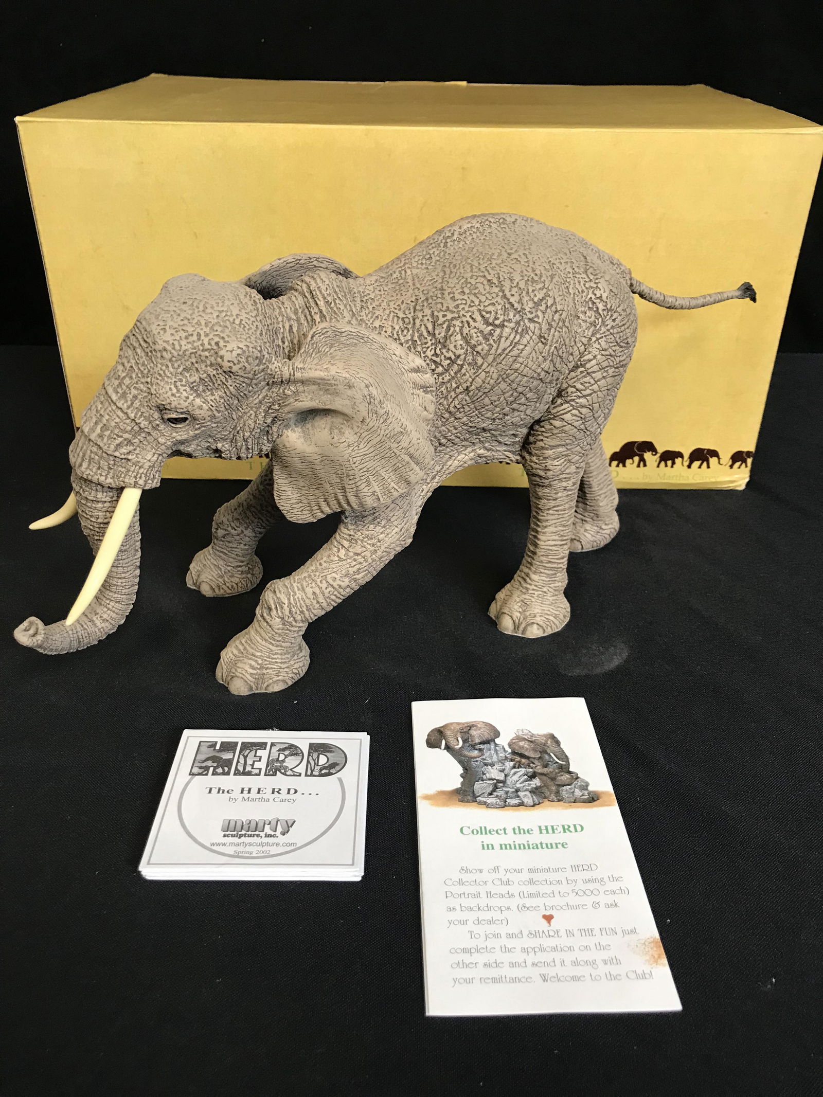 LTD. EDITION "THE HERD" BY MARTHA CAREY ELEPHANT SCULPTURE: LTD. EDITION "THE HERD" BY MARTHA CAREY ELEPHANT SCULPTURE