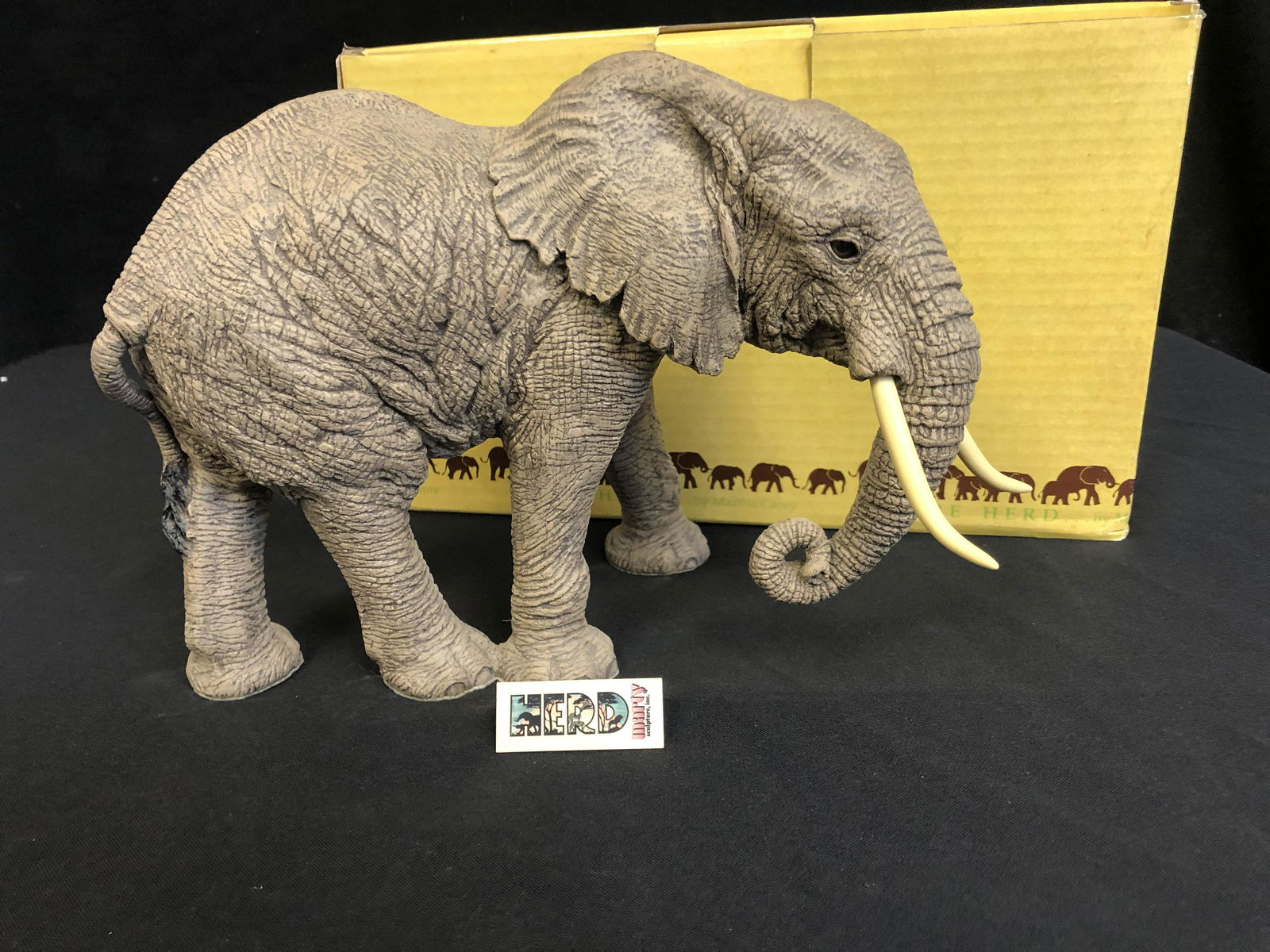 LTD. EDITION "THE HERD" BY MARTHA CAREY ELEPHANT SCULPTURE: LTD. EDITION "THE HERD" BY MARTHA CAREY ELEPHANT SCULPTURE