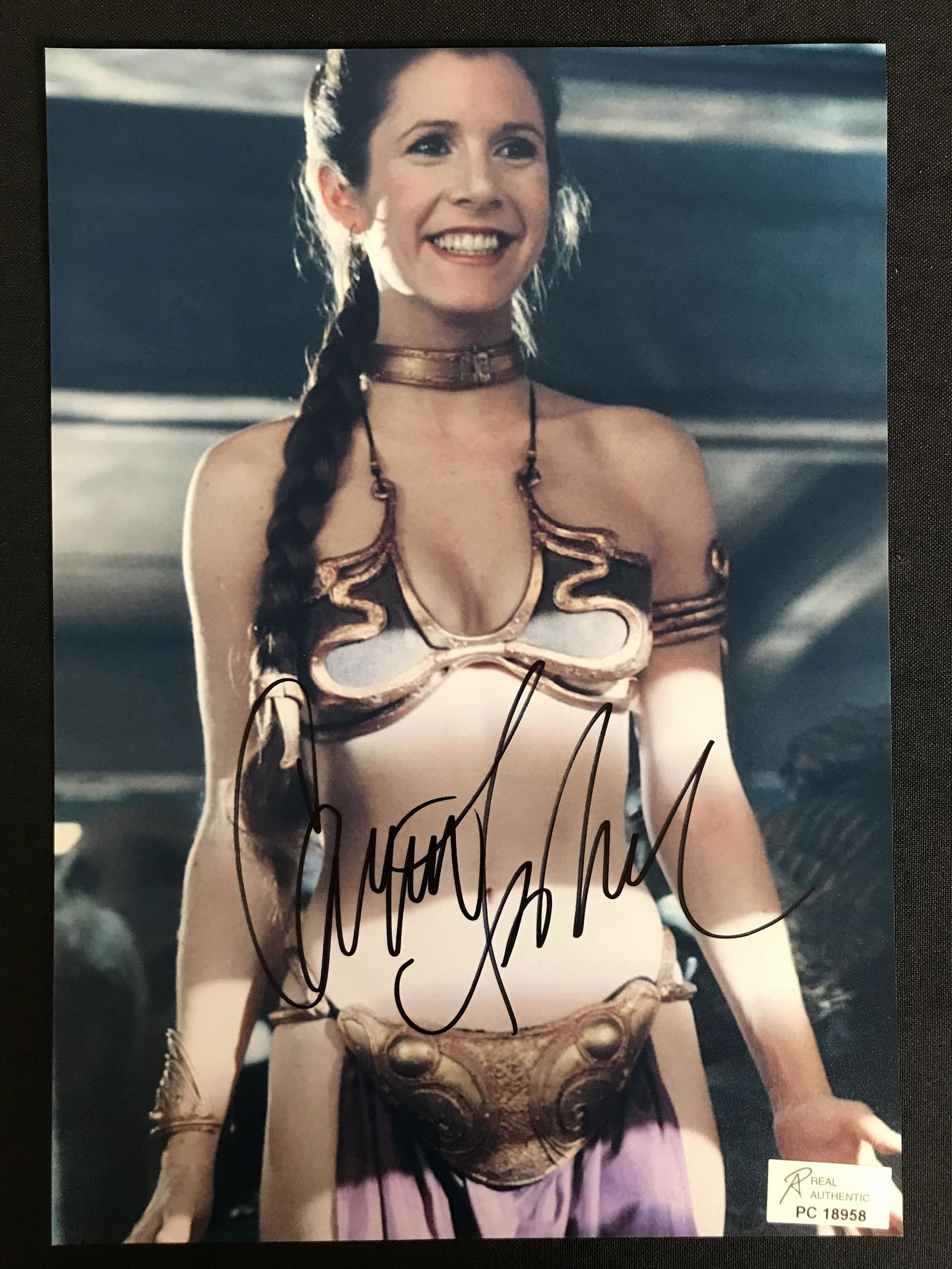CARRIE FISHER SIGNED STAR WARS 8 X 10 (RA COA) (1 of 2)