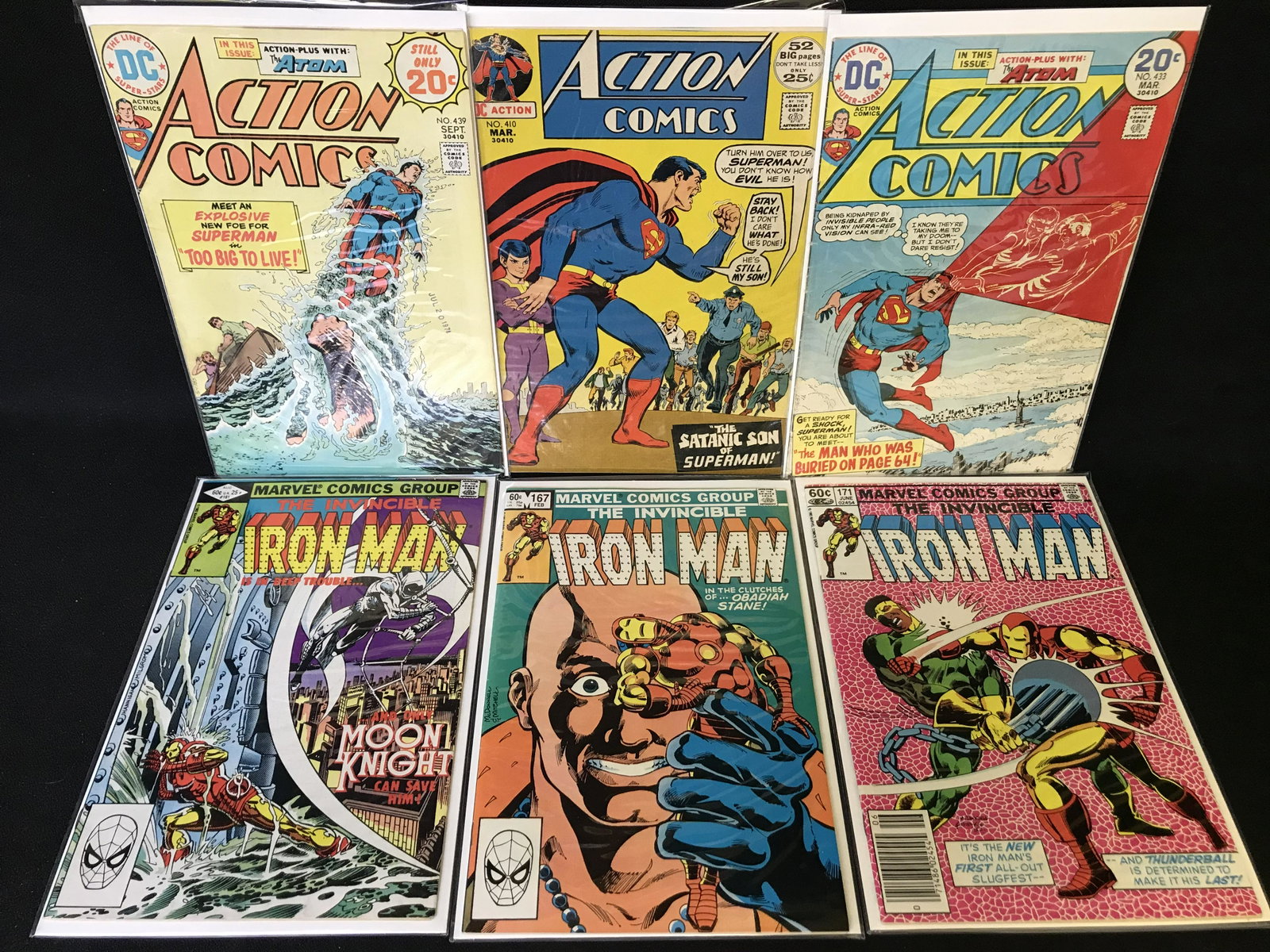 ACTION COMICS/ IRON MAN BOOK LOT: ACTION COMICS/ IRON MAN BOOK LOT