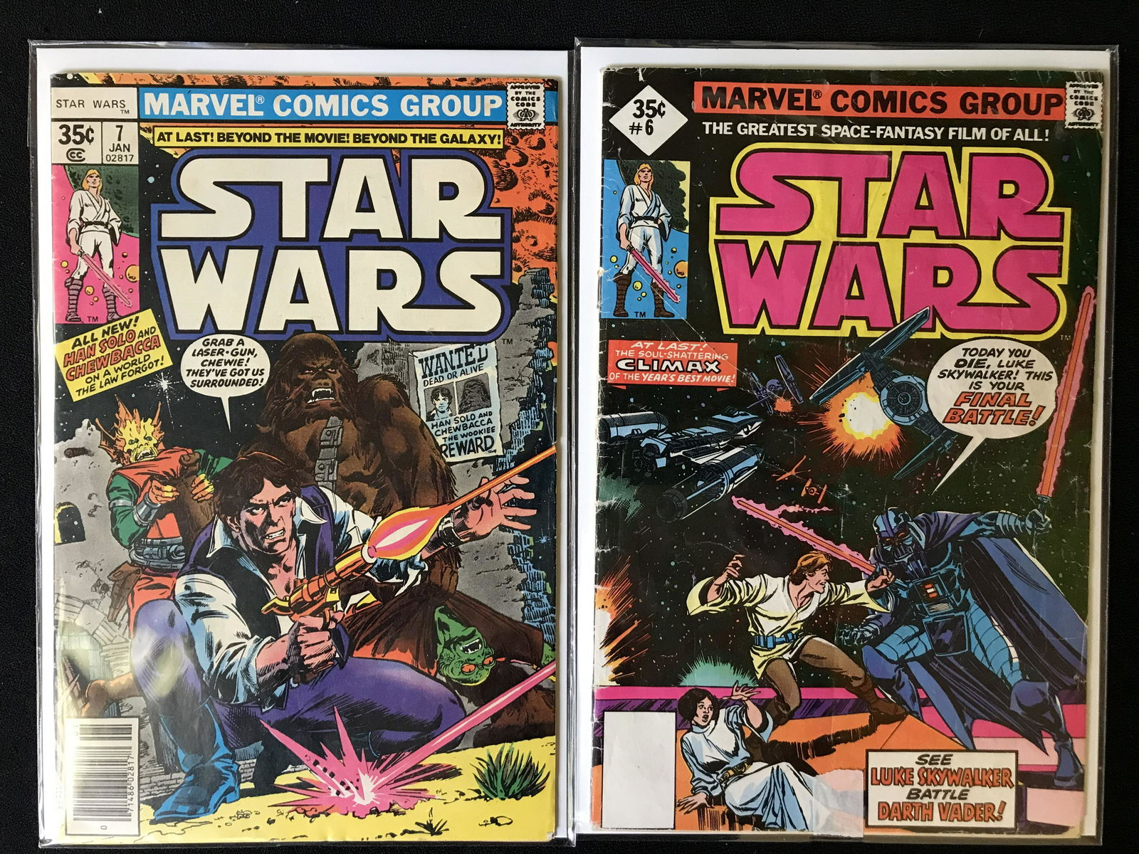 STAR WARS NO.6-7 (MARVEL COMICS) (1 of 1)