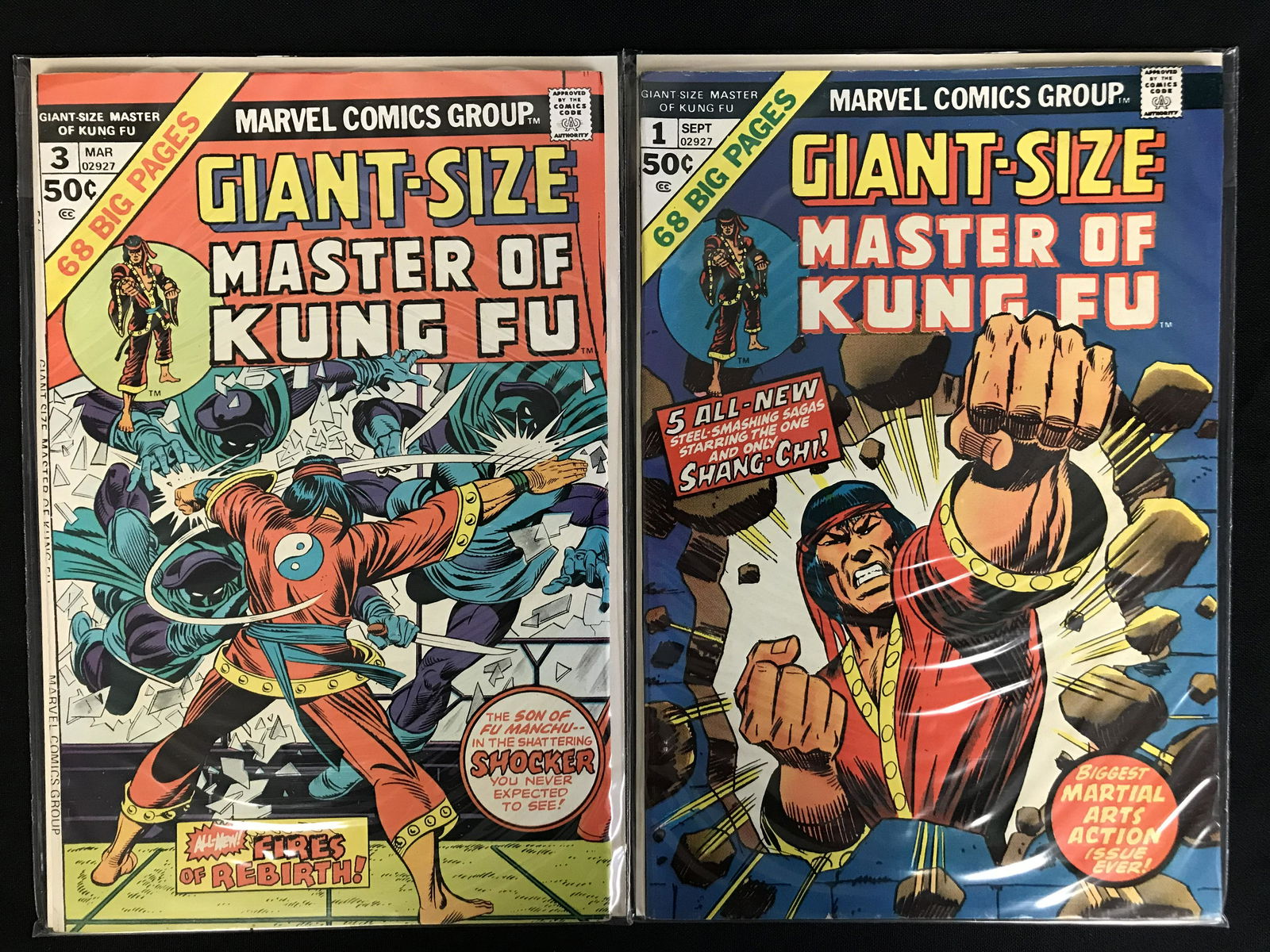GIANT-SIZE MASTER OF KUNG FU COMIC BOOK LOT (MARVEL COMICS) (1 of 1)