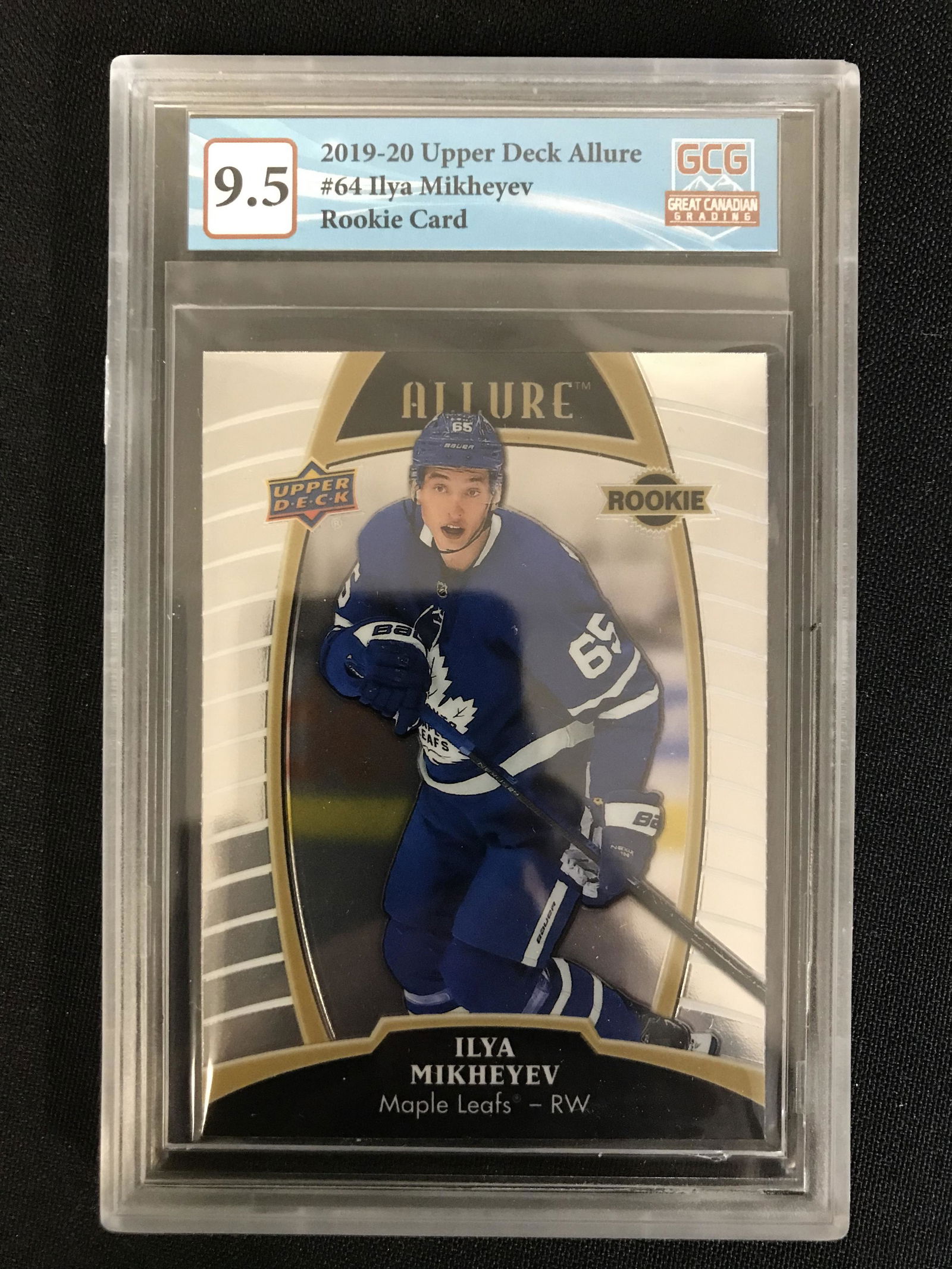 2019-20 UPPER DECK ALLURE ILYA MIKHEYEV ROOKIE CARD (GCG 9.5) (1 of 1)