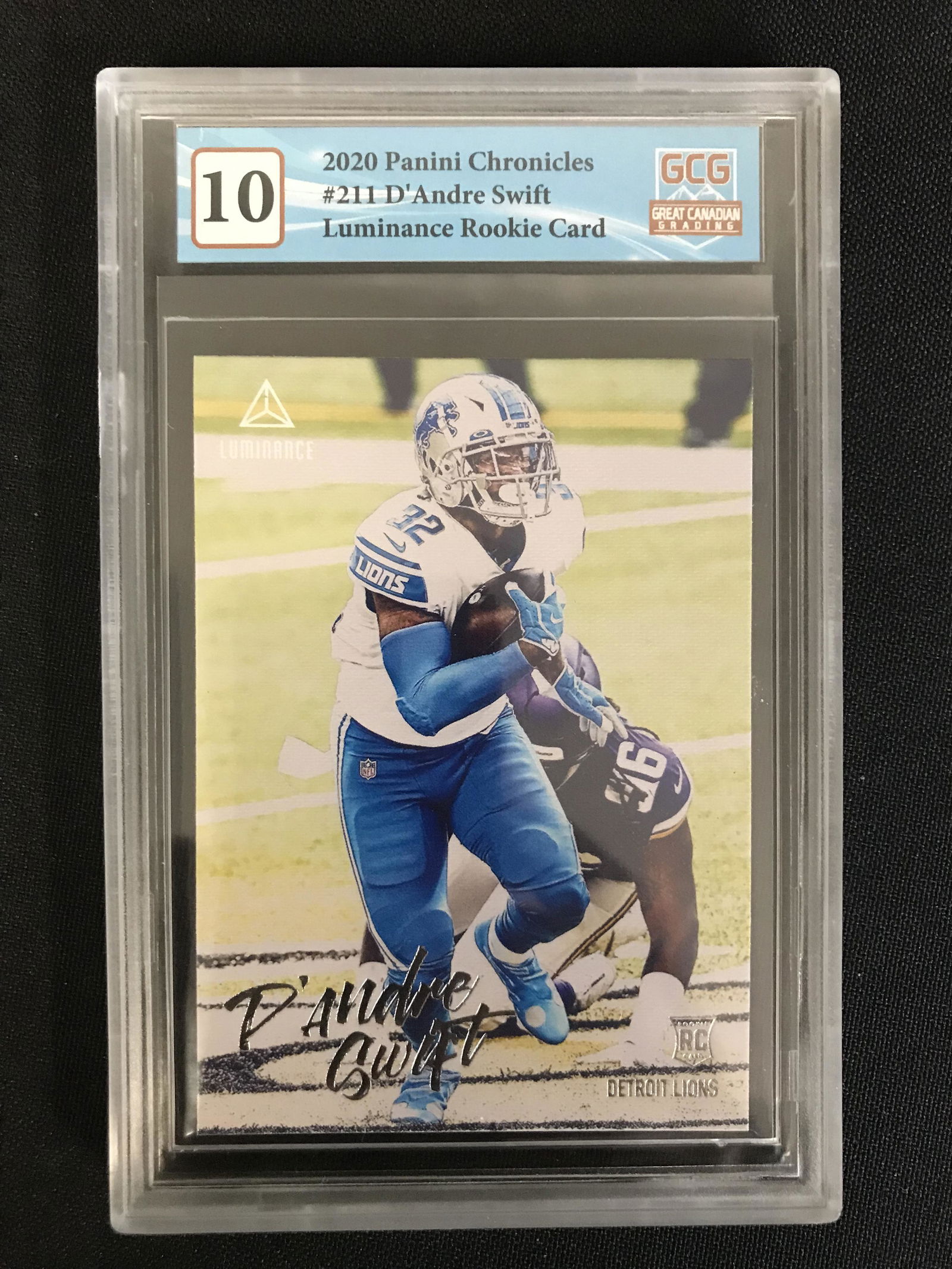 2020 PANINI CHRONICLES D'ANDRE SWIFT ROOKIE CARD (GCG 10) (1 of 1)