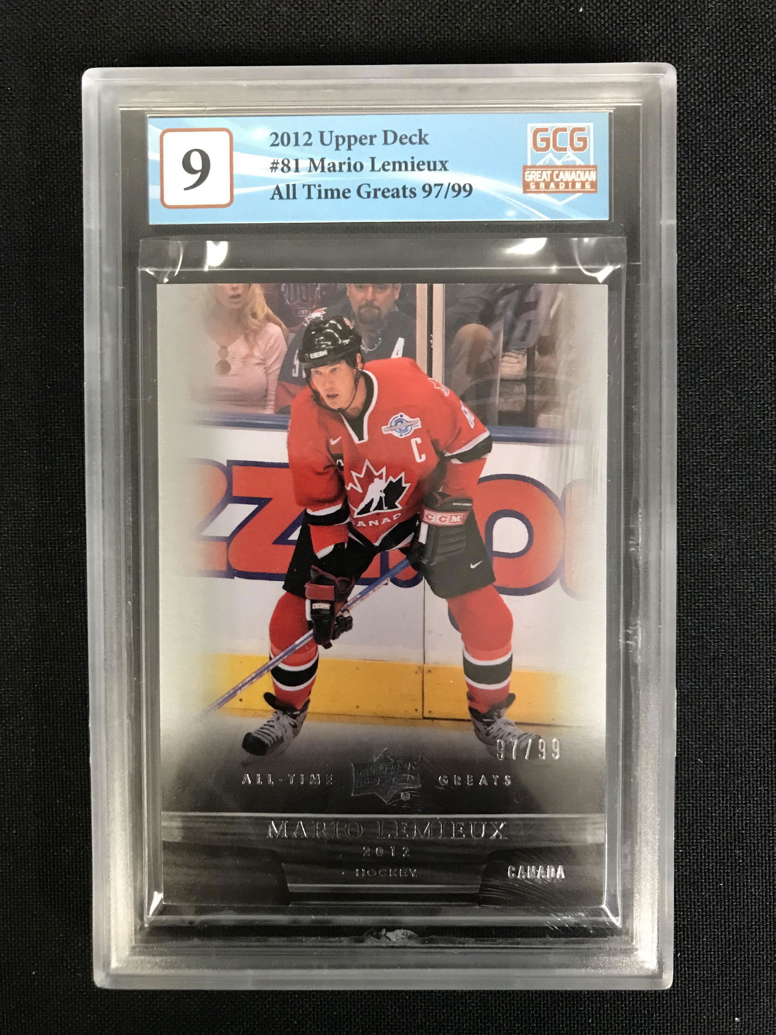 2012 UPPER DECK ALL TIME GREATS MARIO LEMIEUX 97/99 (GCG 9) (1 of 2)