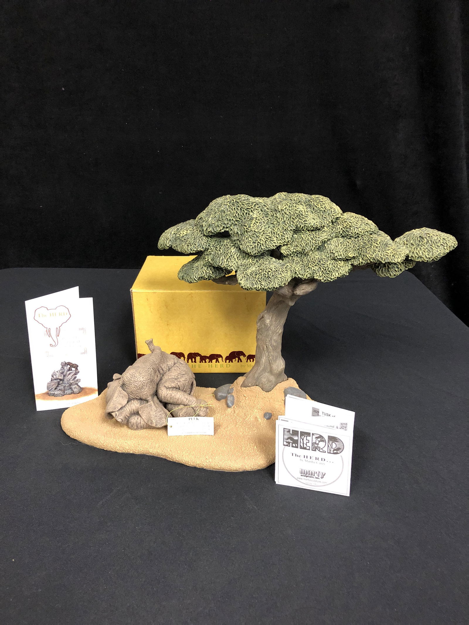 LTD. EDITION "THE HERD" BY MARTHA CAREY ELEPHANT SCULPTURE: LTD. EDITION "THE HERD" BY MARTHA CAREY ELEPHANT SCULPTURE