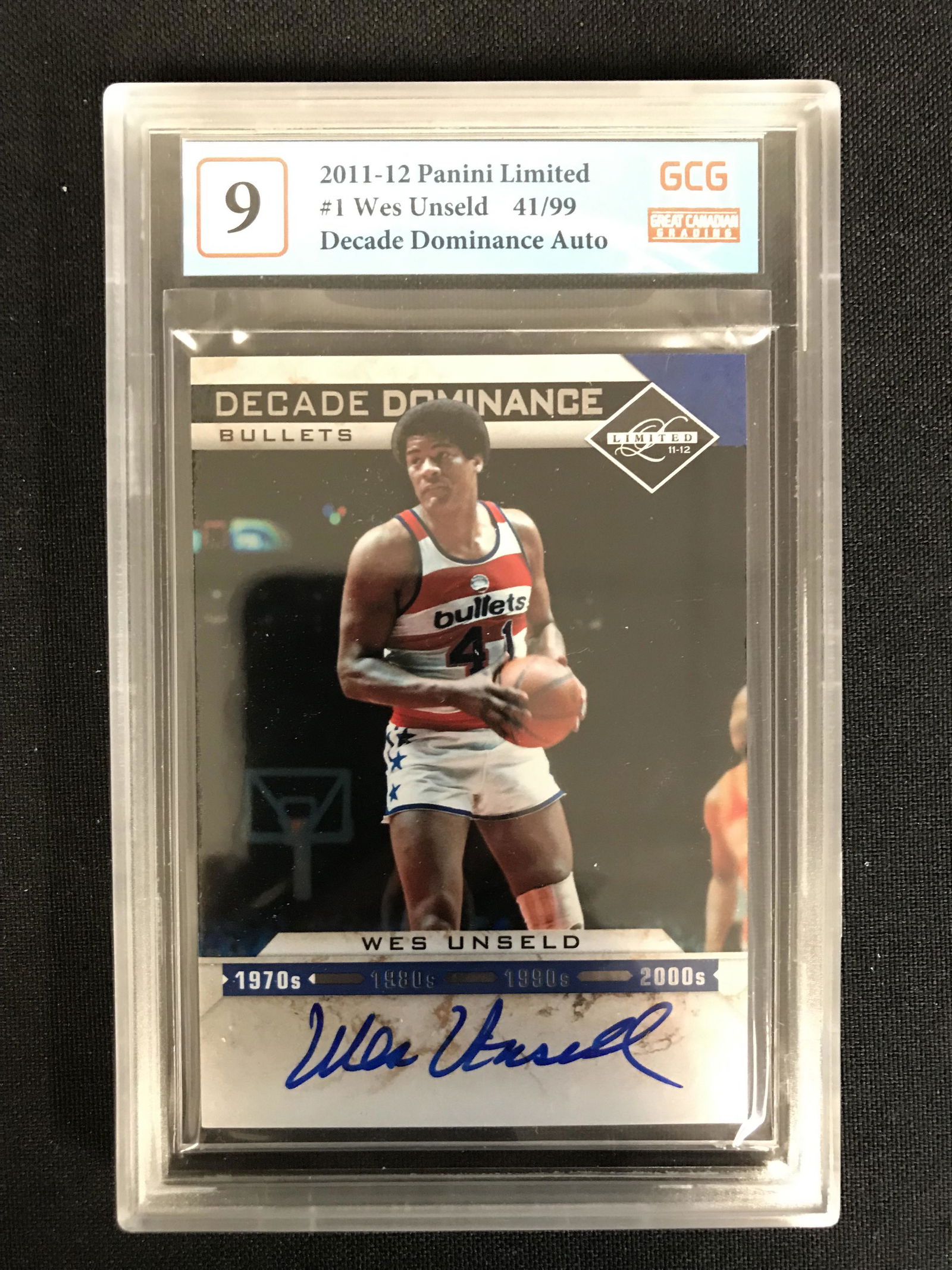 2012-13 PANINI LIMITED WES UNSELD DECADE COMINANCE AUTOGRAPH 41/99 (GCG 9) (1 of 2)