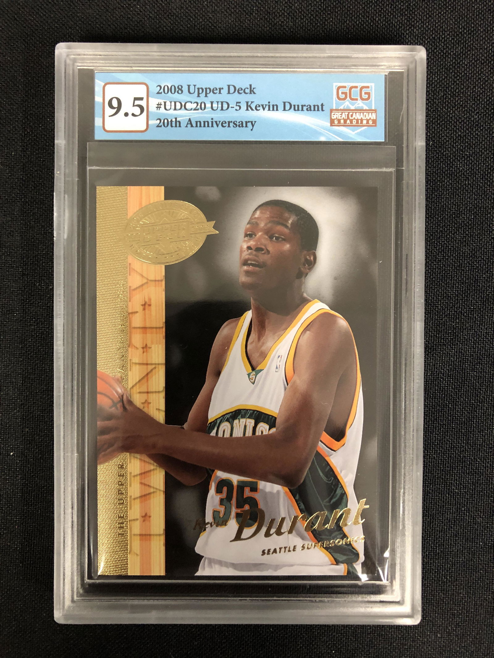 2008 UPPER DECK 20TH ANNIVERSARY KEVIN DURANT (GCG 9.5) (1 of 2)