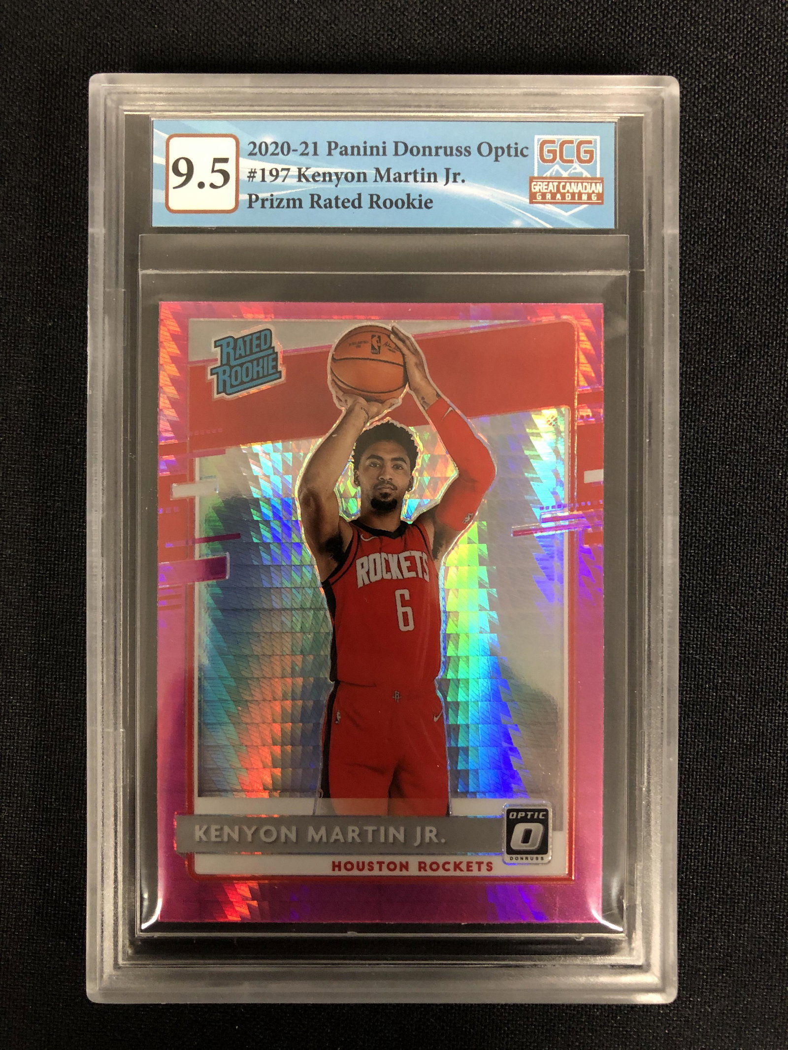 2020-21 PANINI DONRUSS OPTIC KENYON MARTIN JR. PRIZM RATED ROOKIE (GCG 9.5): 2020-21 PANINI DONRUSS OPTIC KENYON MARTIN JR. PRIZM RATED ROOKIE (GCG 9.5)