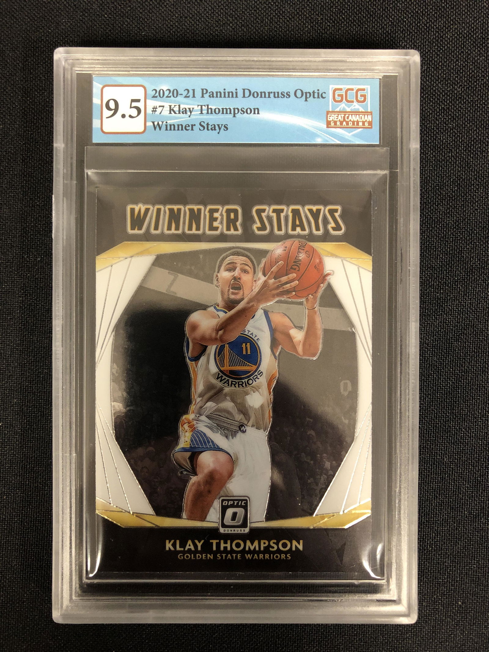 2020-21 PANINI DONRUSS OPTIC KLAY THOMPSON (GCG 9.5) (1 of 2)