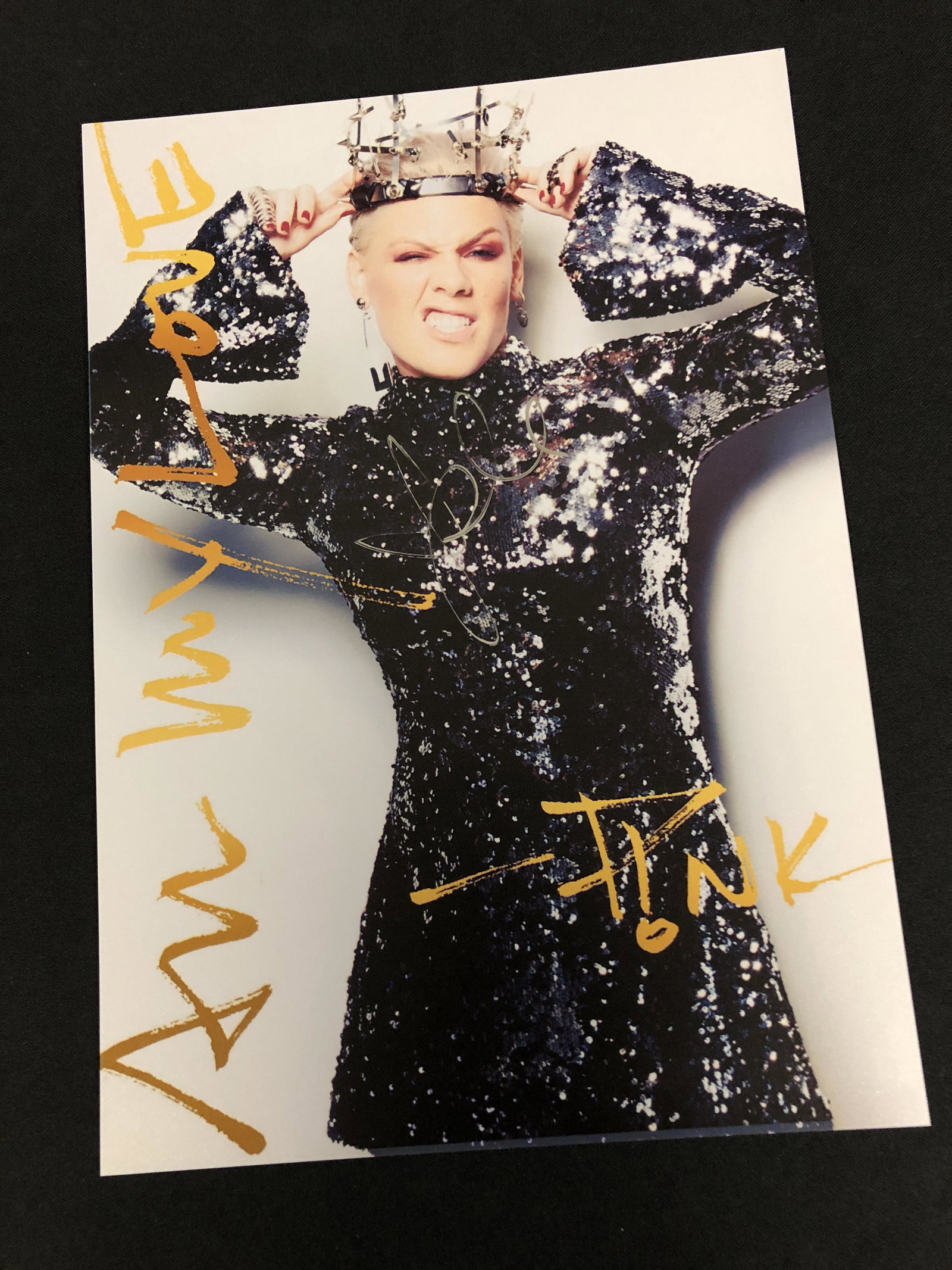 PINK SIGNED 8 X 10 (RA COA): PINK SIGNED 8 X 10 (RA COA)