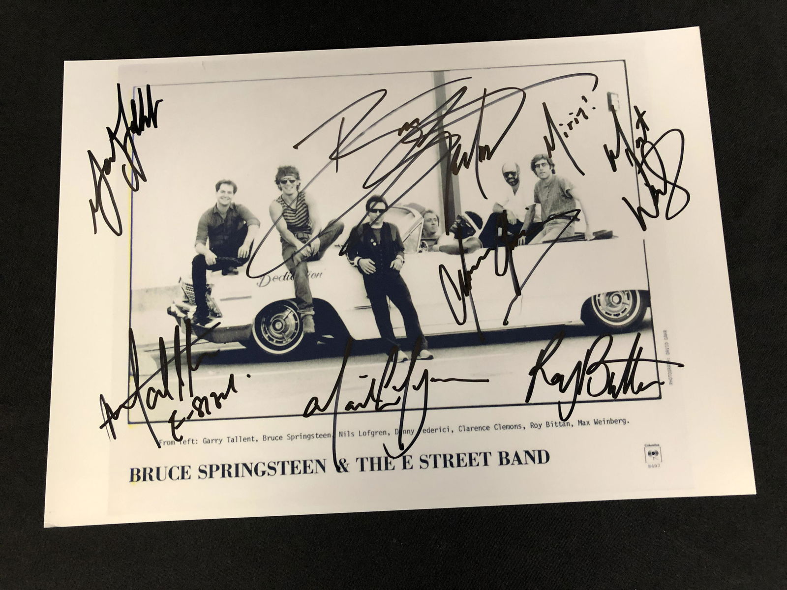 BRUCE SPRINGSTEEN & THE E STREET BAND GROUP SIGNED 8X10 PROMO PHOTO (RA COA) (1 of 2)