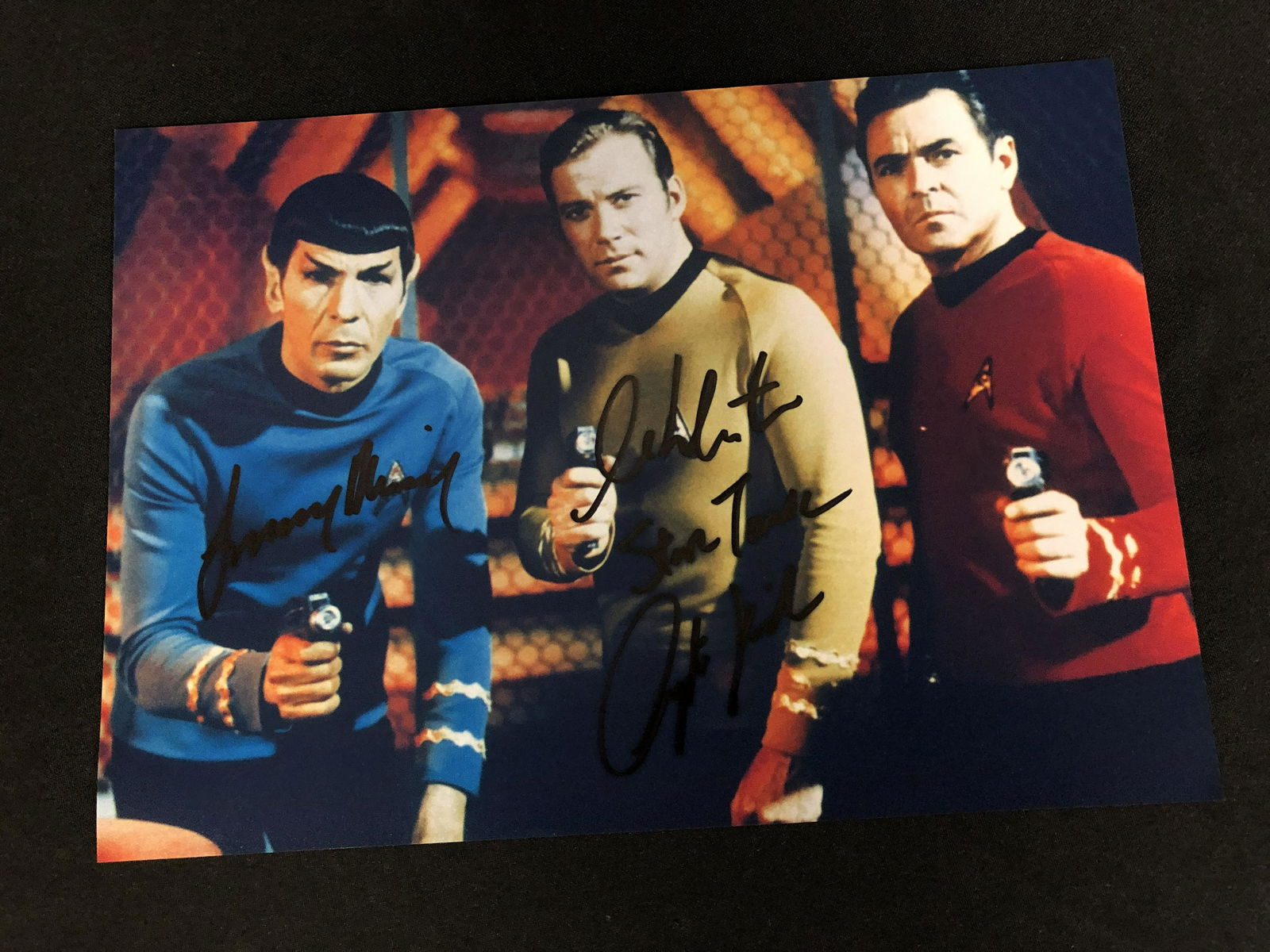 LEONARD NEMOY AND WILLIAM SHATNER SIGNED STAR TREK 8 X 10 (RA COA) (1 of 2)