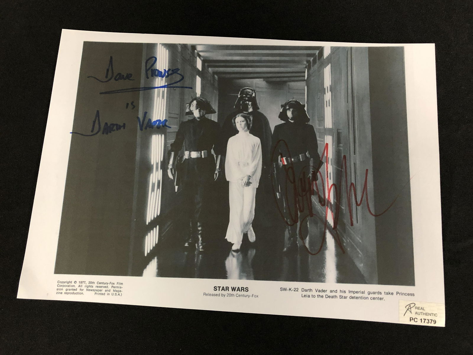 DAVID PROWSE SIGNED 8X10 STAR WARS PROMO PHOTO (RA COA) (1 of 2)