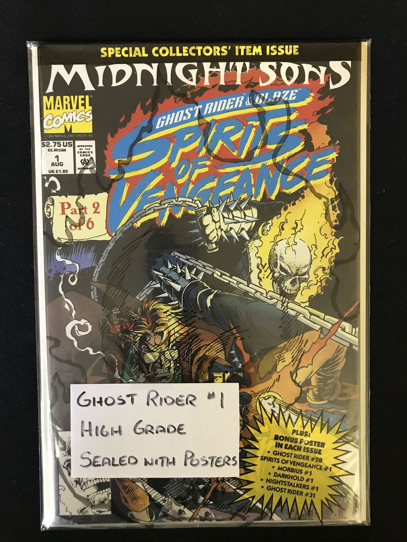 GHOST RIDER & BLAZE SPIRITS OF VENGEANCE NO.1 (MARVEL COMICS) (1 of 1)