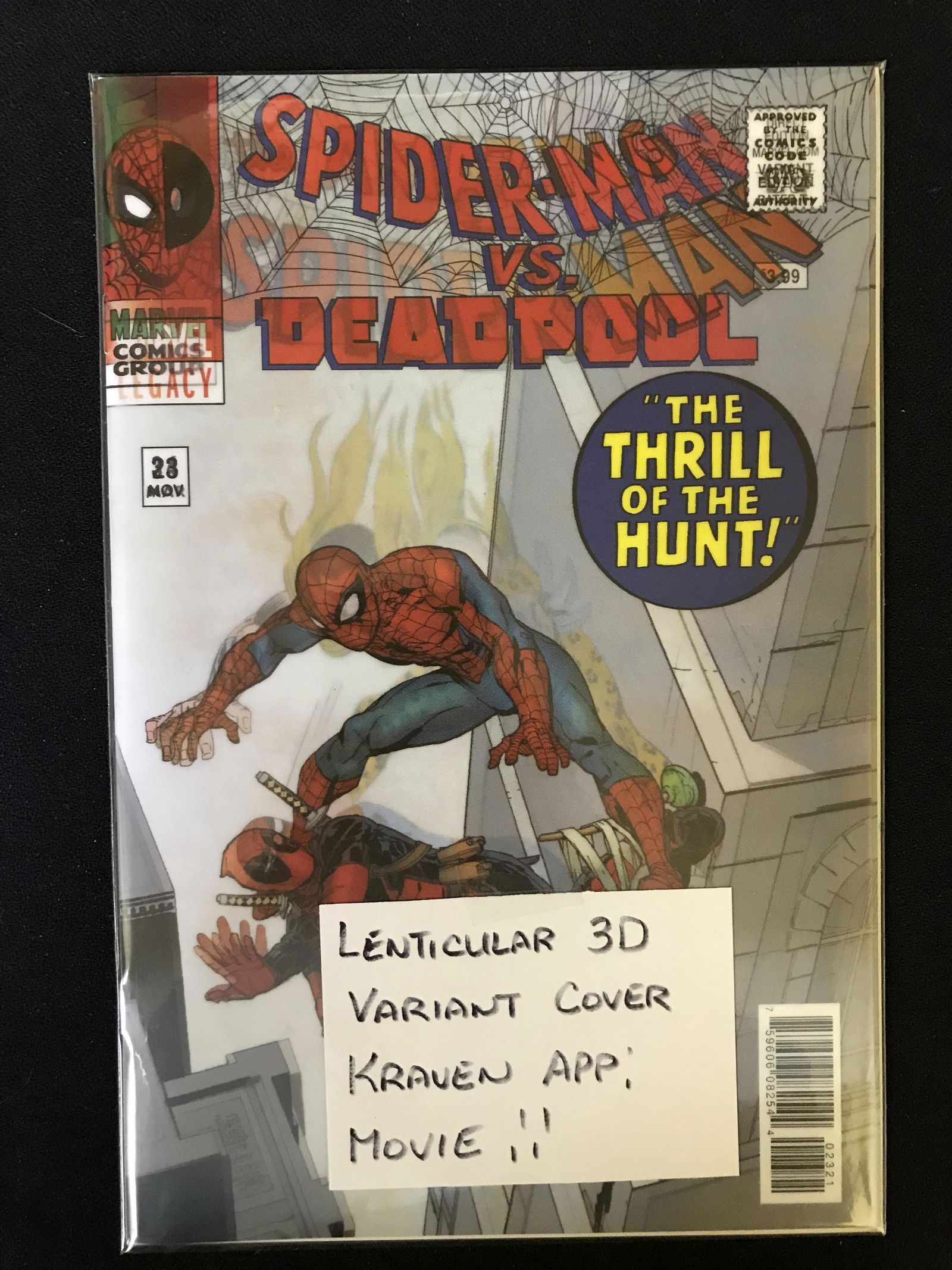 Amazing Spider-Man #34 Homage Lenticular Variant Spider-Man vs Deadpool #23 (1 of 1)