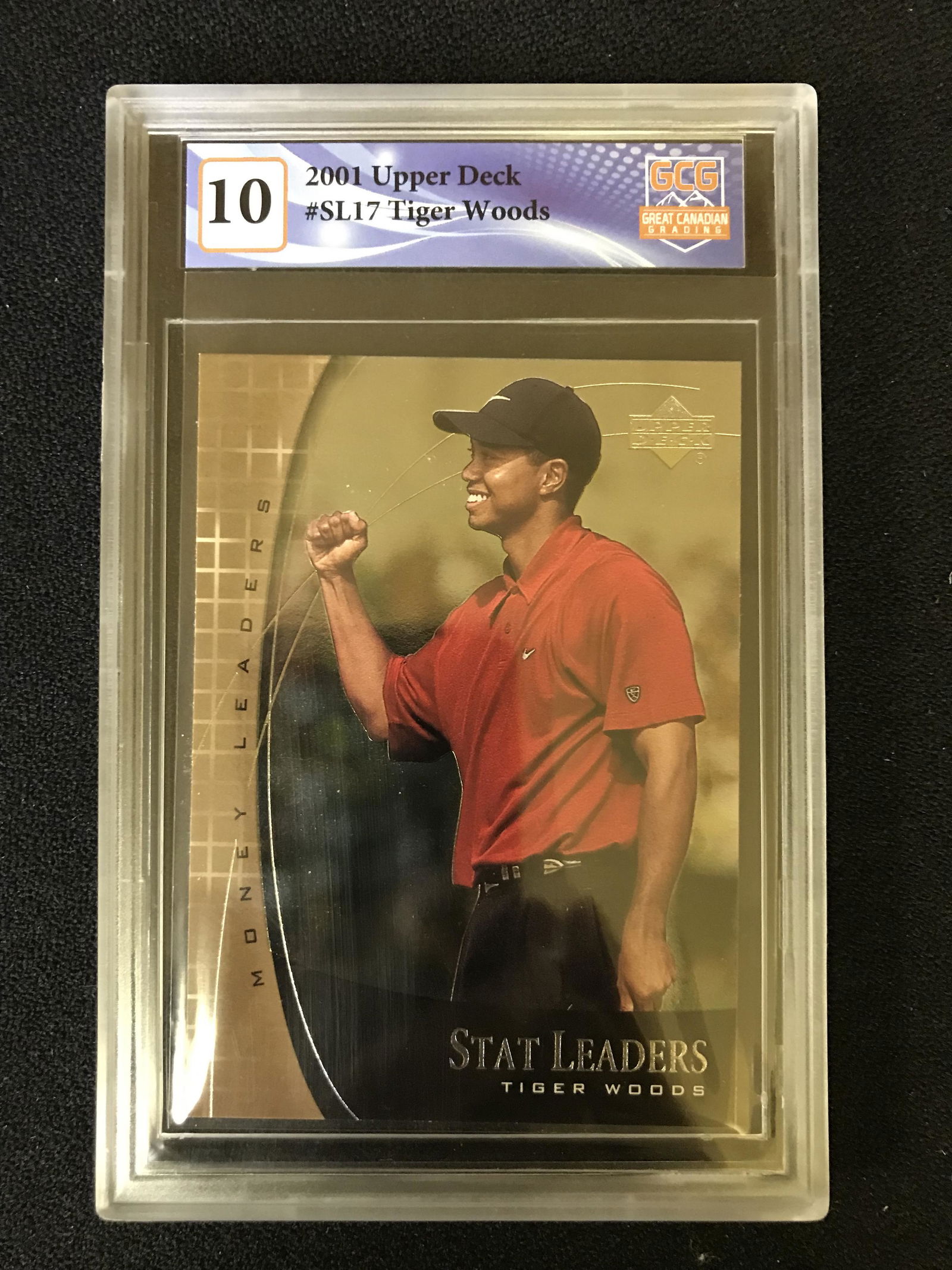 2001 UPPER DECK NO.SL17 TIGER WOODS (GCG 10) (1 of 1)