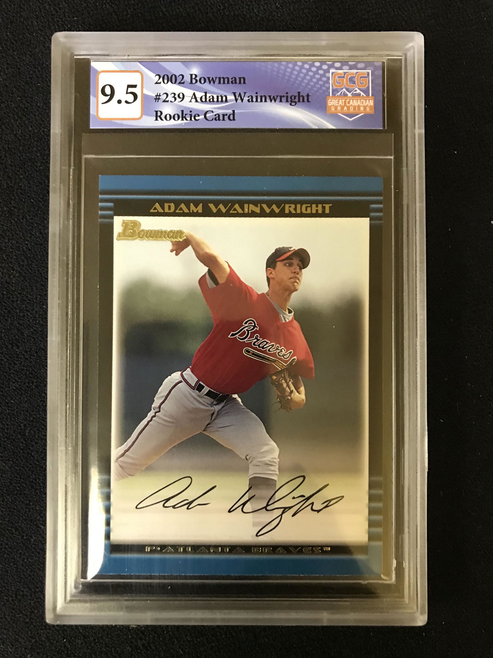 2002 BOWMAN NO.239 ADAM WAINWRIGHT RC (GCG 9.5) (1 of 1)