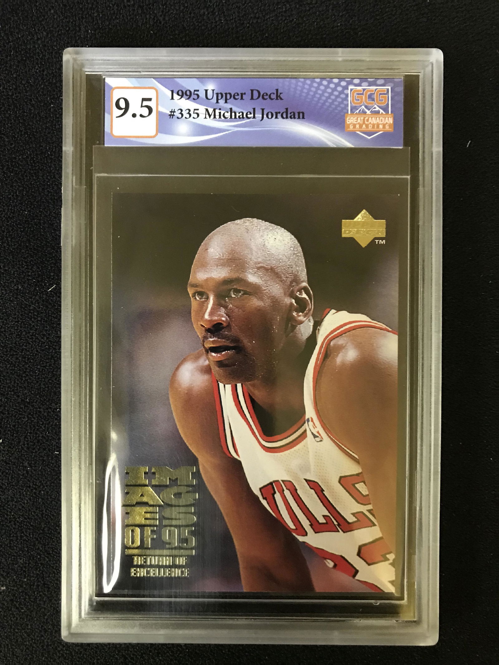 1995 UPPER DECK NO.335 MICHAEL JORDAN (GCG 9.5) (1 of 1)