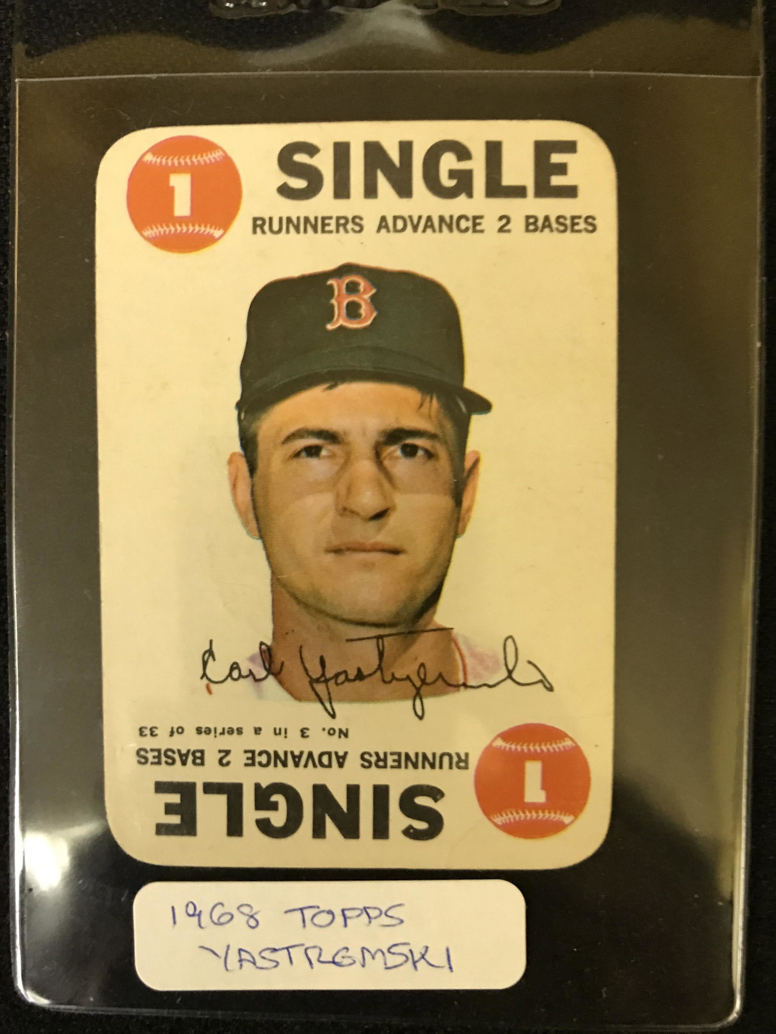 1968 Topps Game #3 Carl Yastrzemski: 1968 Topps Game #3 Carl Yastrzemski