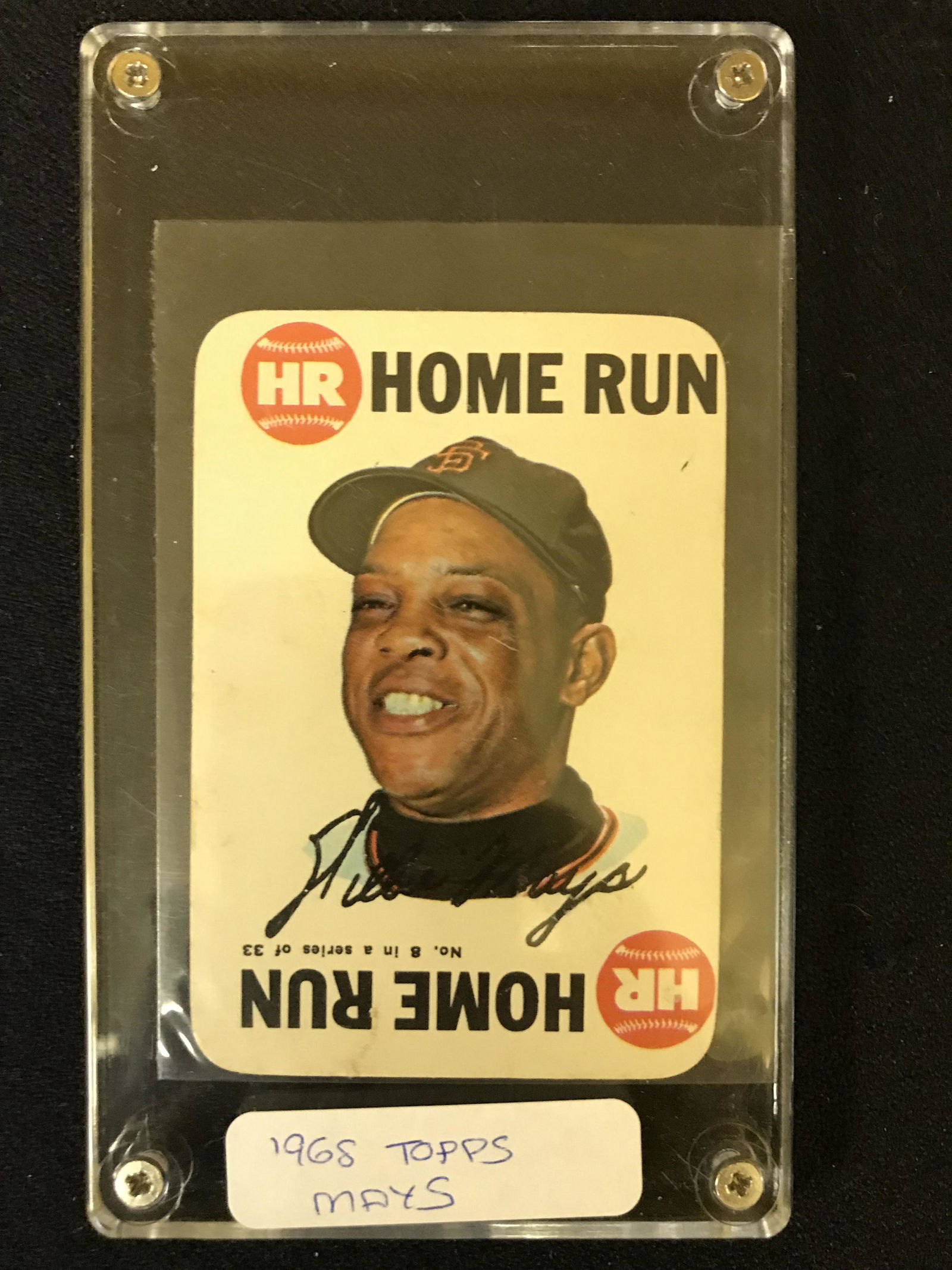 1968 Topps Game Baseball #8 Willie Mays (1 of 1)