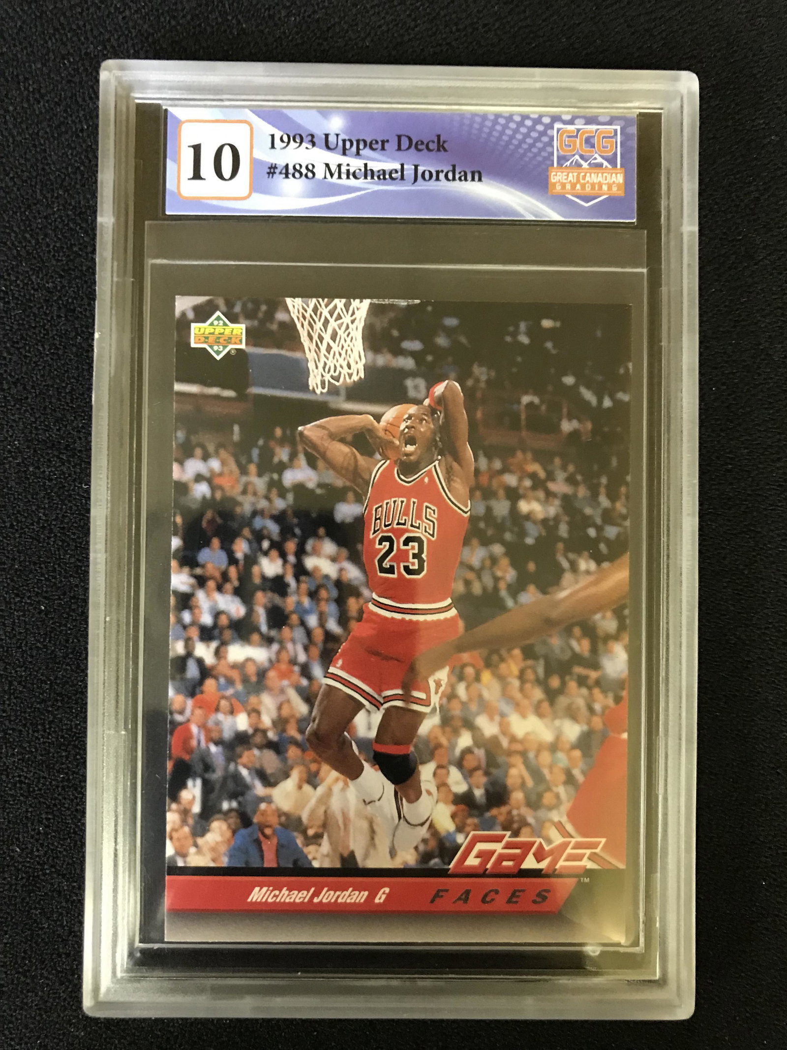 1993 UPPER DECK NO.488 MICHAEL JORDAN (GCG 10): 1993 UPPER DECK NO.488 MICHAEL JORDAN (GCG 10)