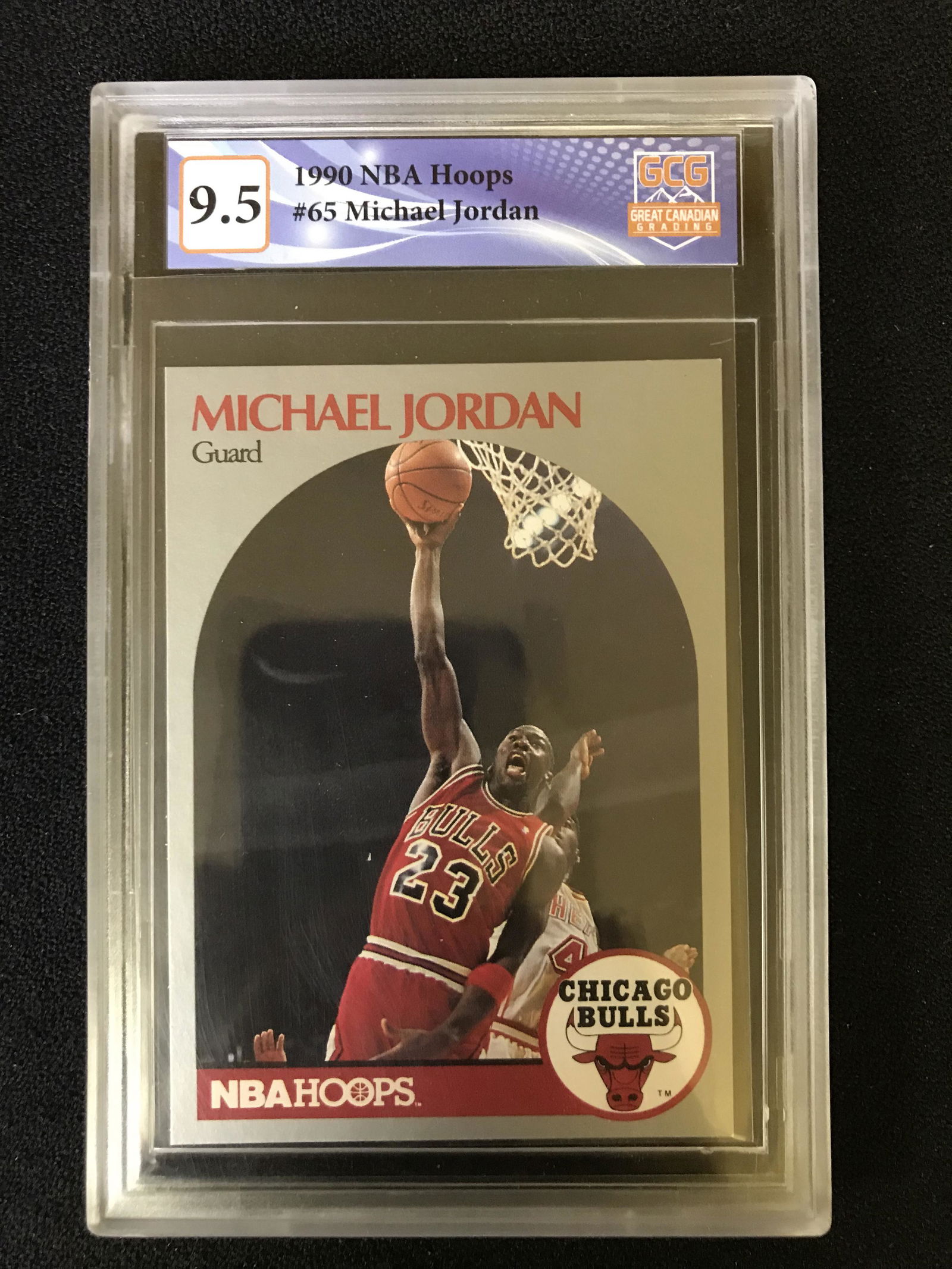 1990 NBA HOOPS NO.65 MICHAEL JORDAN (GCG 9.5) (1 of 1)