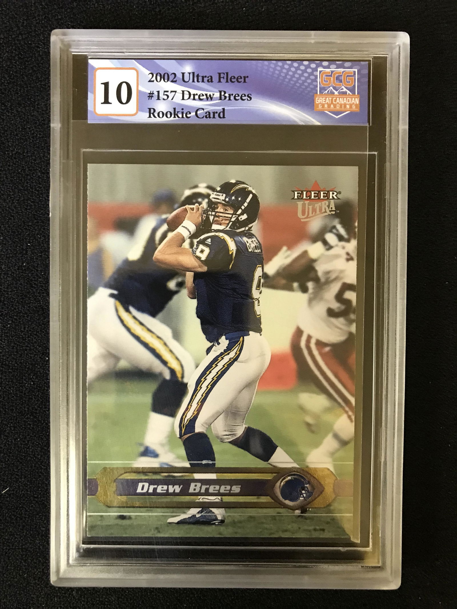 2002 ULTRA FLEER NO.157 DREW BREES RC (GCG 10) (1 of 1)