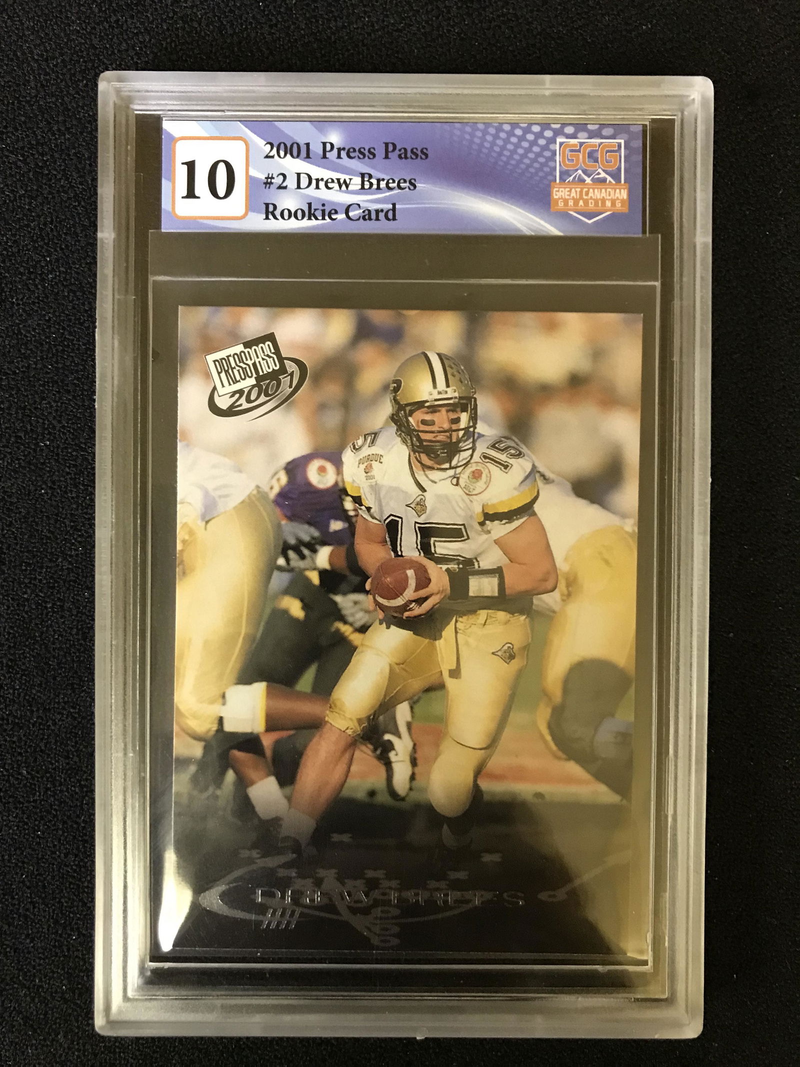 2001 PRESS PASS NO.2 DREW BREES RC (GCG 10) (1 of 1)