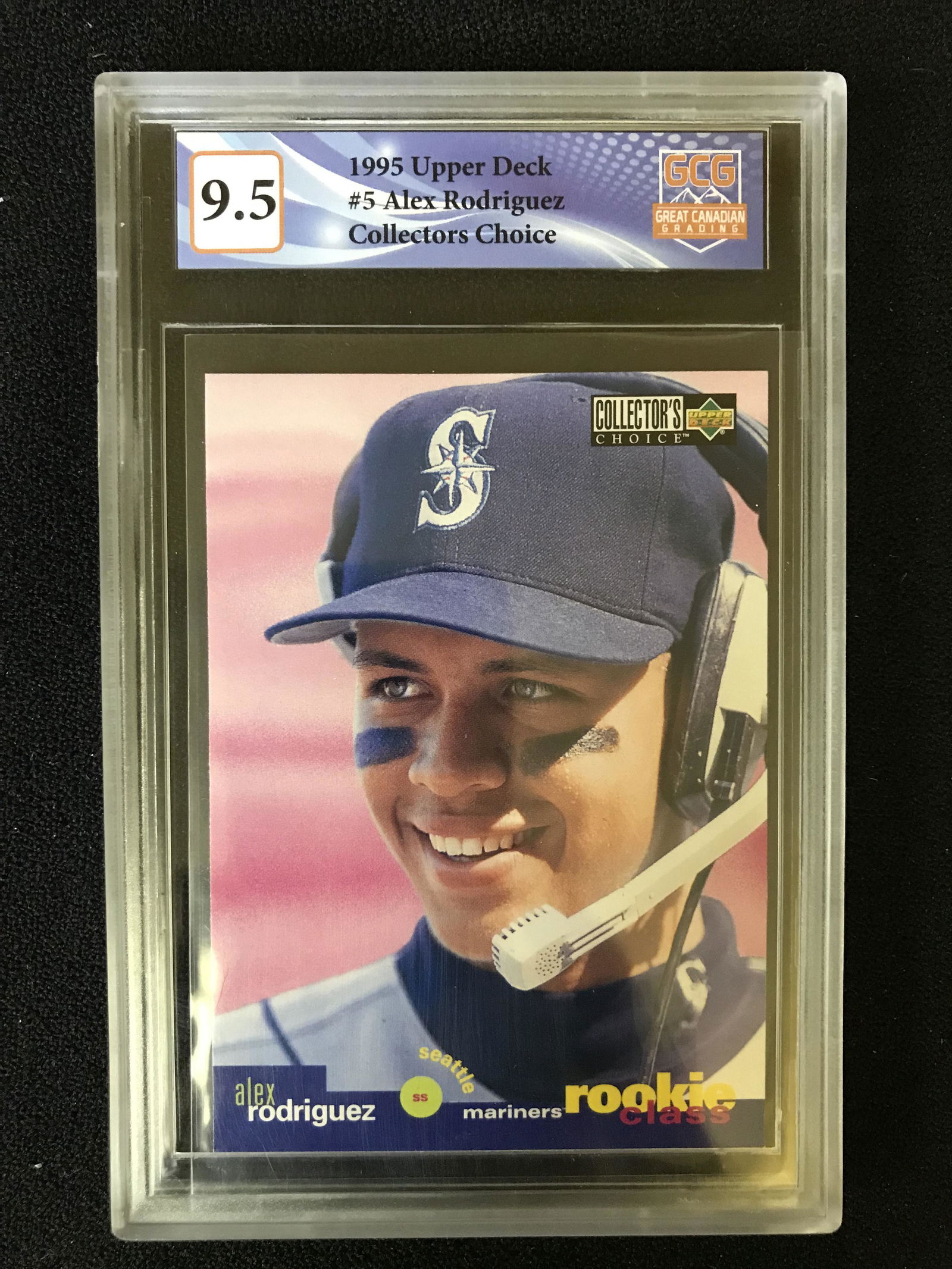 1995 UPPER DECK NO.5 ALEX RODRIGUEZ COLLECTORS CHOICE (GCG 9.5) (1 of 1)