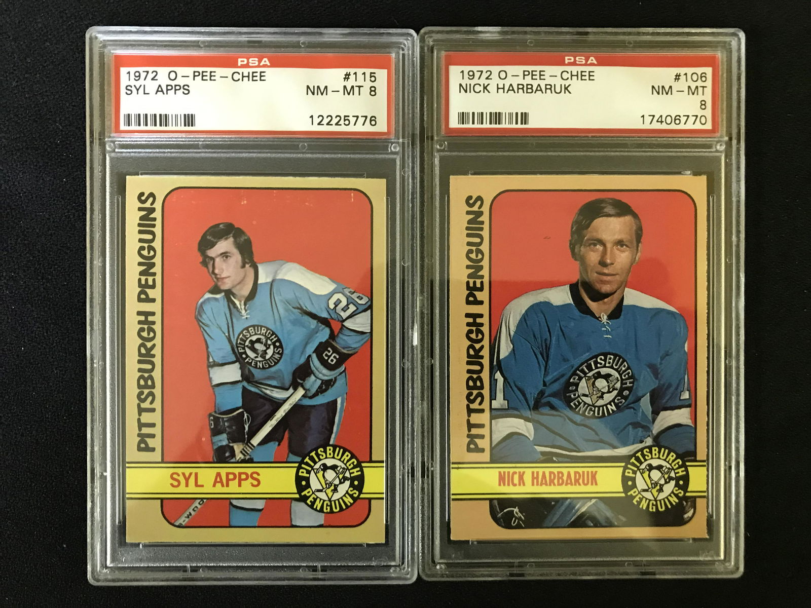 1972 O-PEE-CHEE GRADED HOCKEY CARD LOT (1 of 1)