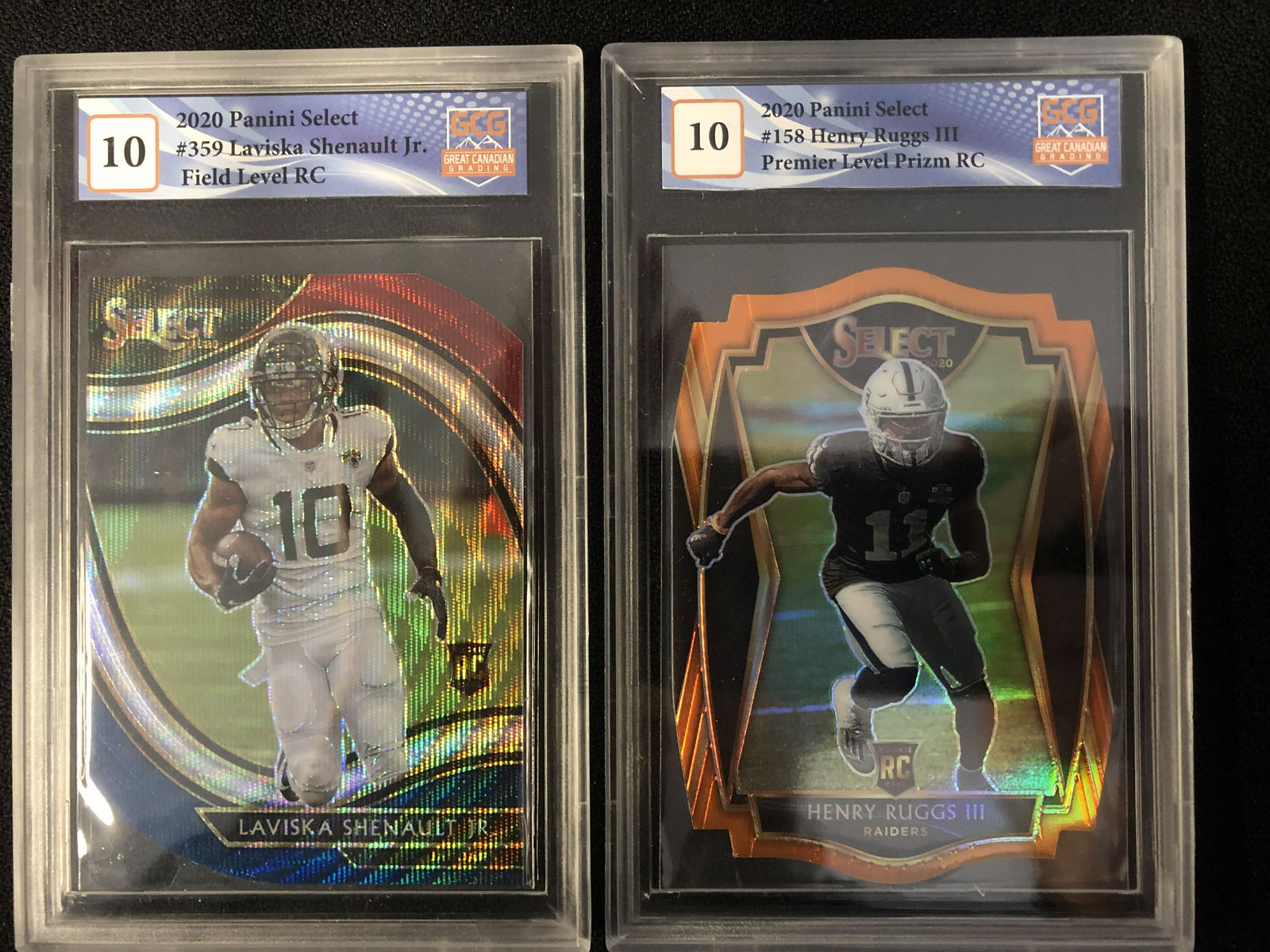 GCG HIGH GRADE FOOTBALL CARD LOT (LAVISKA SHENAULT JR./ HENRY RUGGS III) (1 of 1)