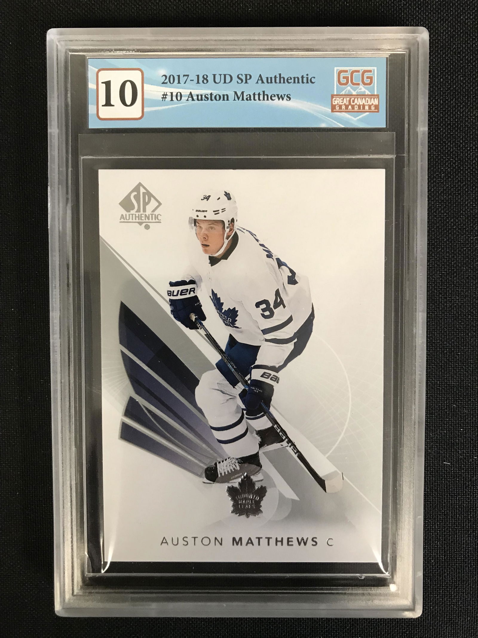2017-18 UD SP AUTHENTIC NO.10 AUSTON MATTHEWS (GCG 10) (1 of 2)