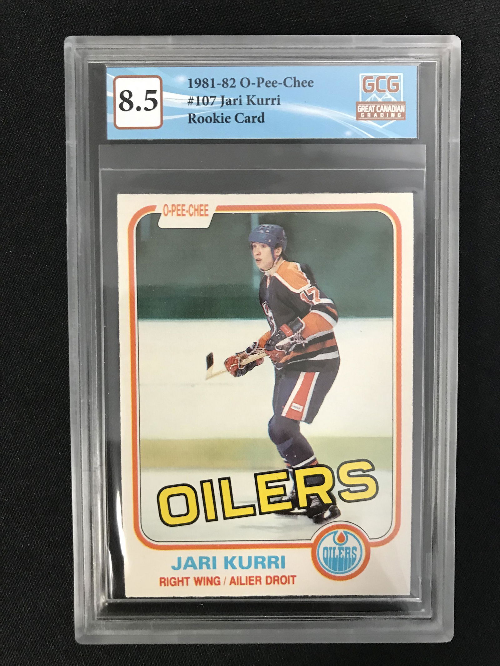 1981-82 O-PEE-CHEE NO.107 JARI KURRI RC (GCG 8.5) (1 of 2)