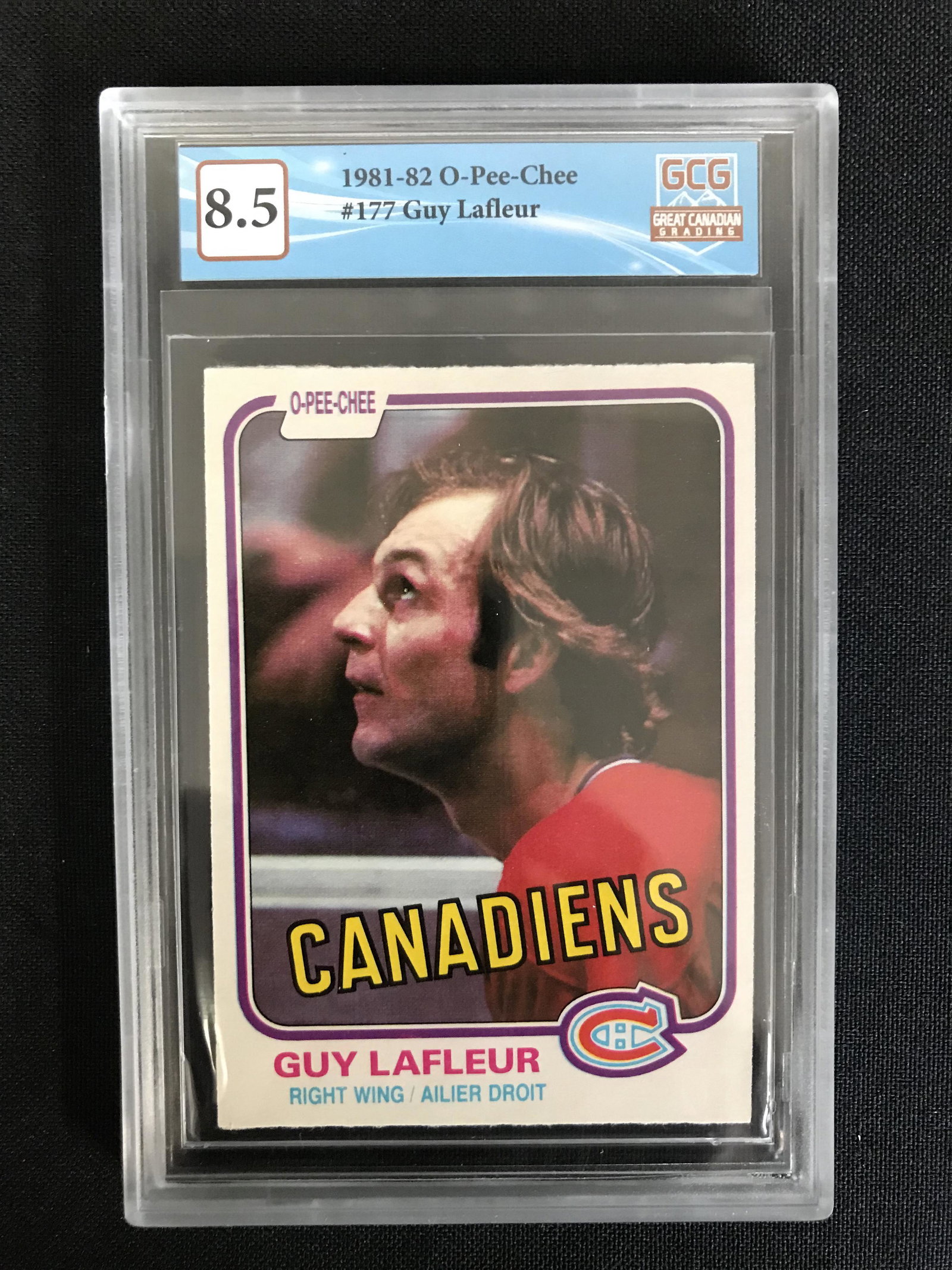 1981-82 O-PEE-CHEE NO.177 GUY LAFLEUR (GCG 8.5) (1 of 2)