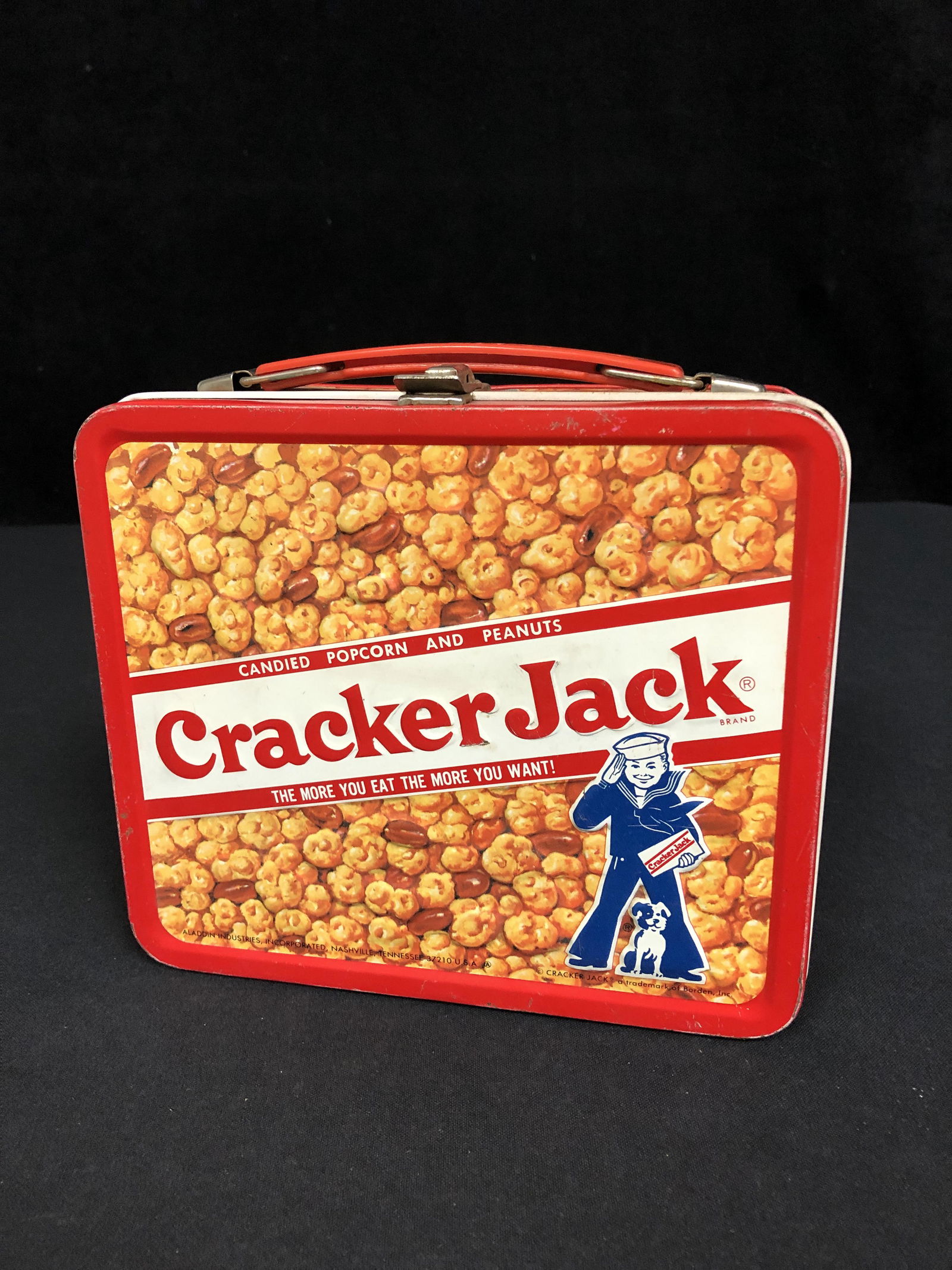 VINTAGE CRACKER JACK METAL LUNCH KIT WITH VINTAGE YOGI BEAR THERMOS