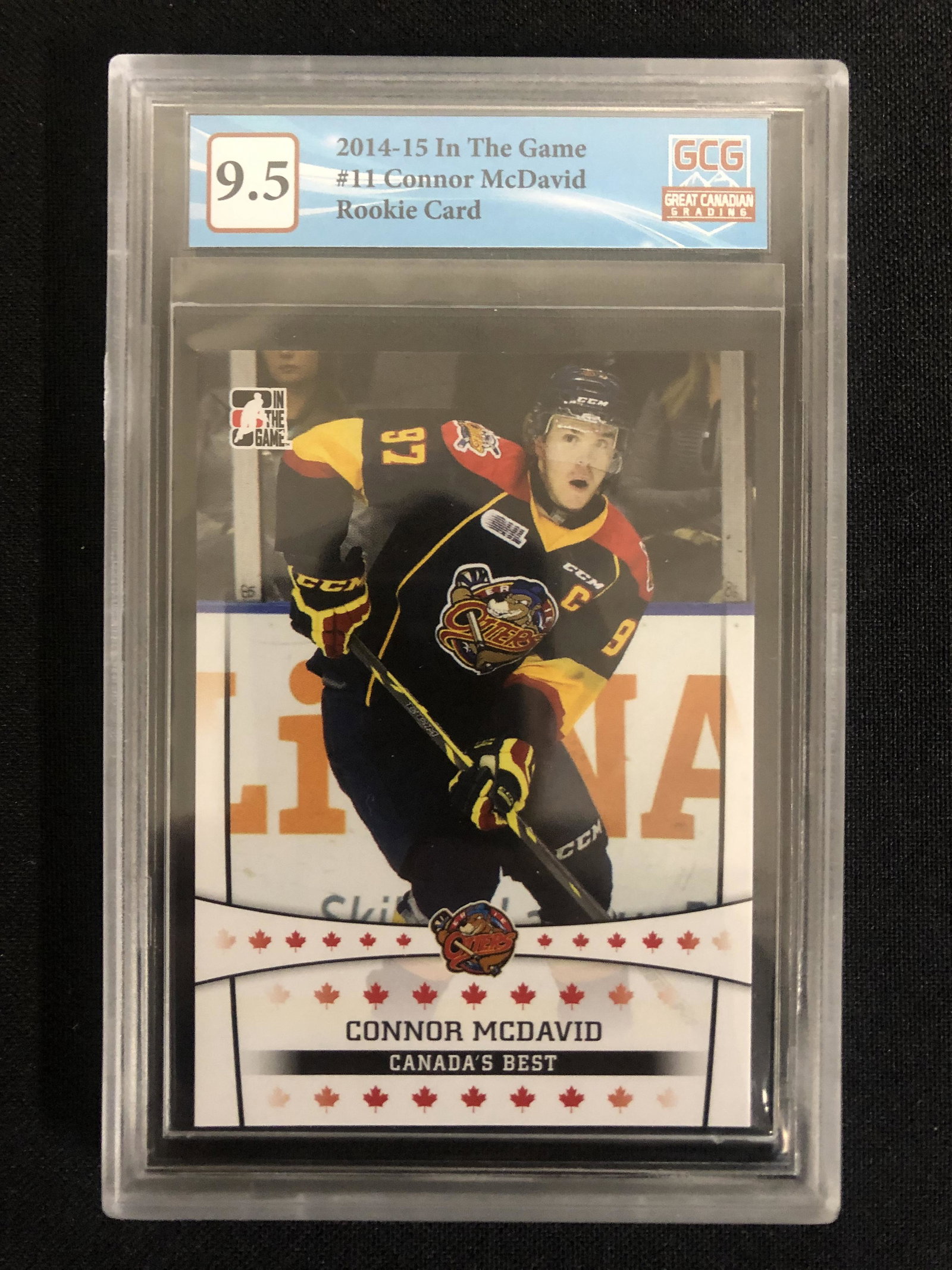 2014-15 IN THE GAME CONNOR MCDAVID ROOKIE CARD (GCG 9.5): 2014-15 IN THE GAME CONNOR MCDAVID ROOKIE CARD (GCG 9.5)