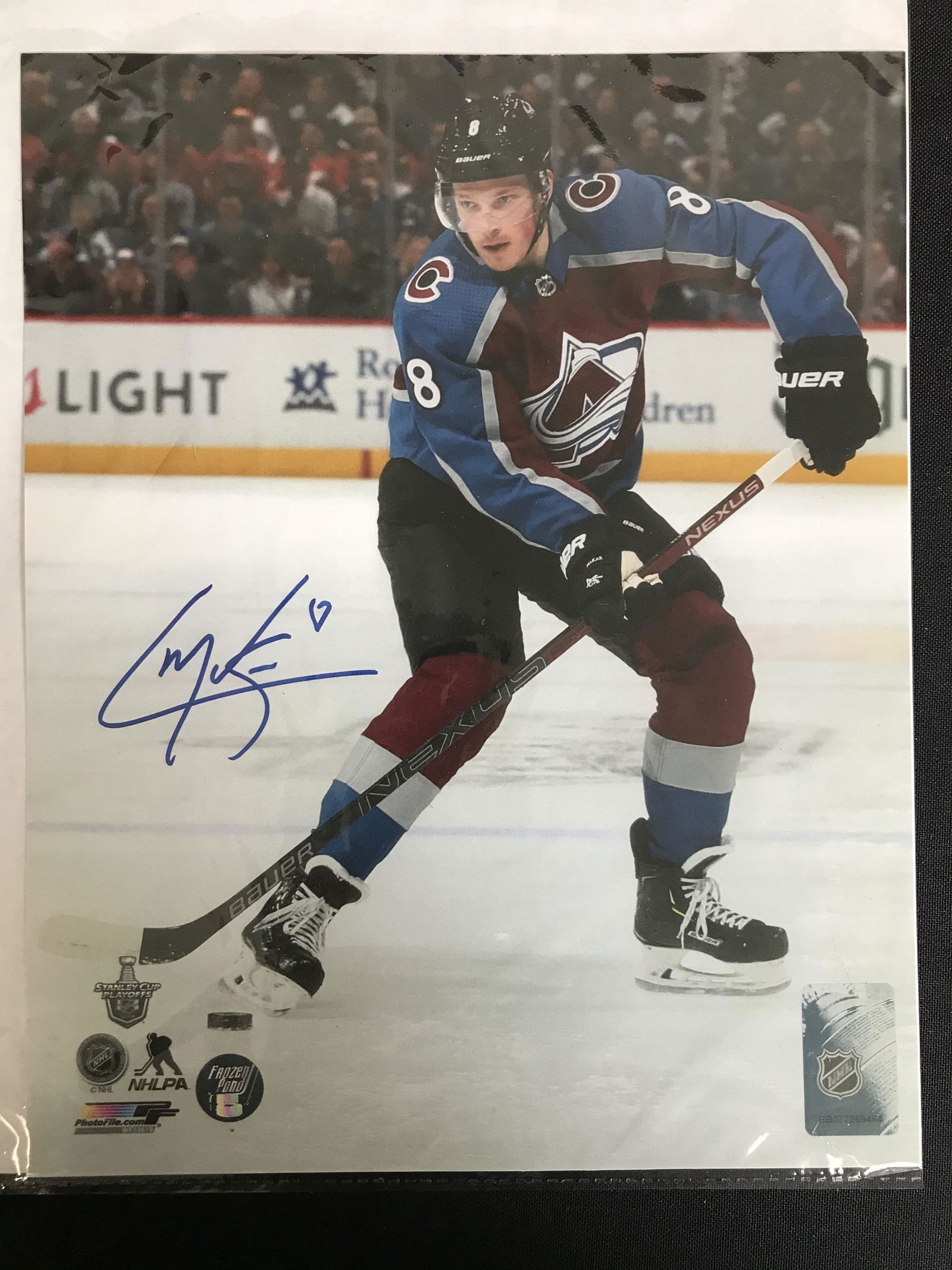CALE MAKAR SIGNED 8X10 PHOTO (NHL HOLO): CALE MAKAR SIGNED 8X10 PHOTO (NHL HOLO)