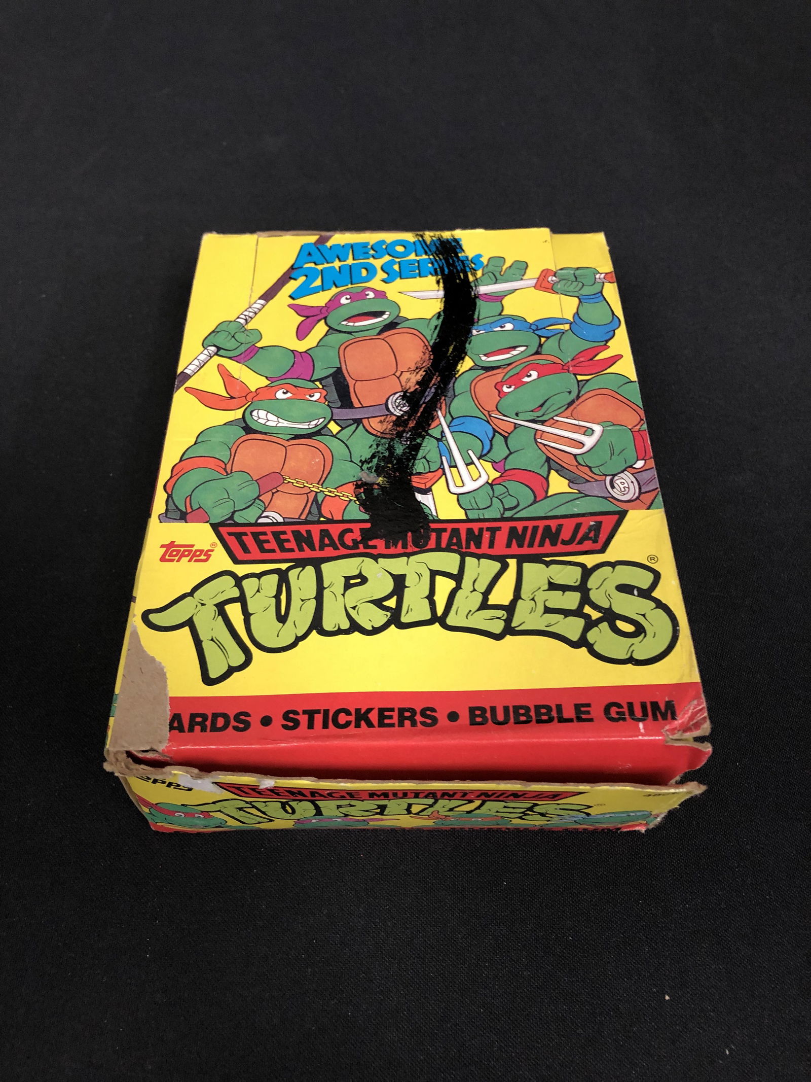 SEALED VINTAGE WAX TMNT TRADING CARDS BOX (1 of 2)