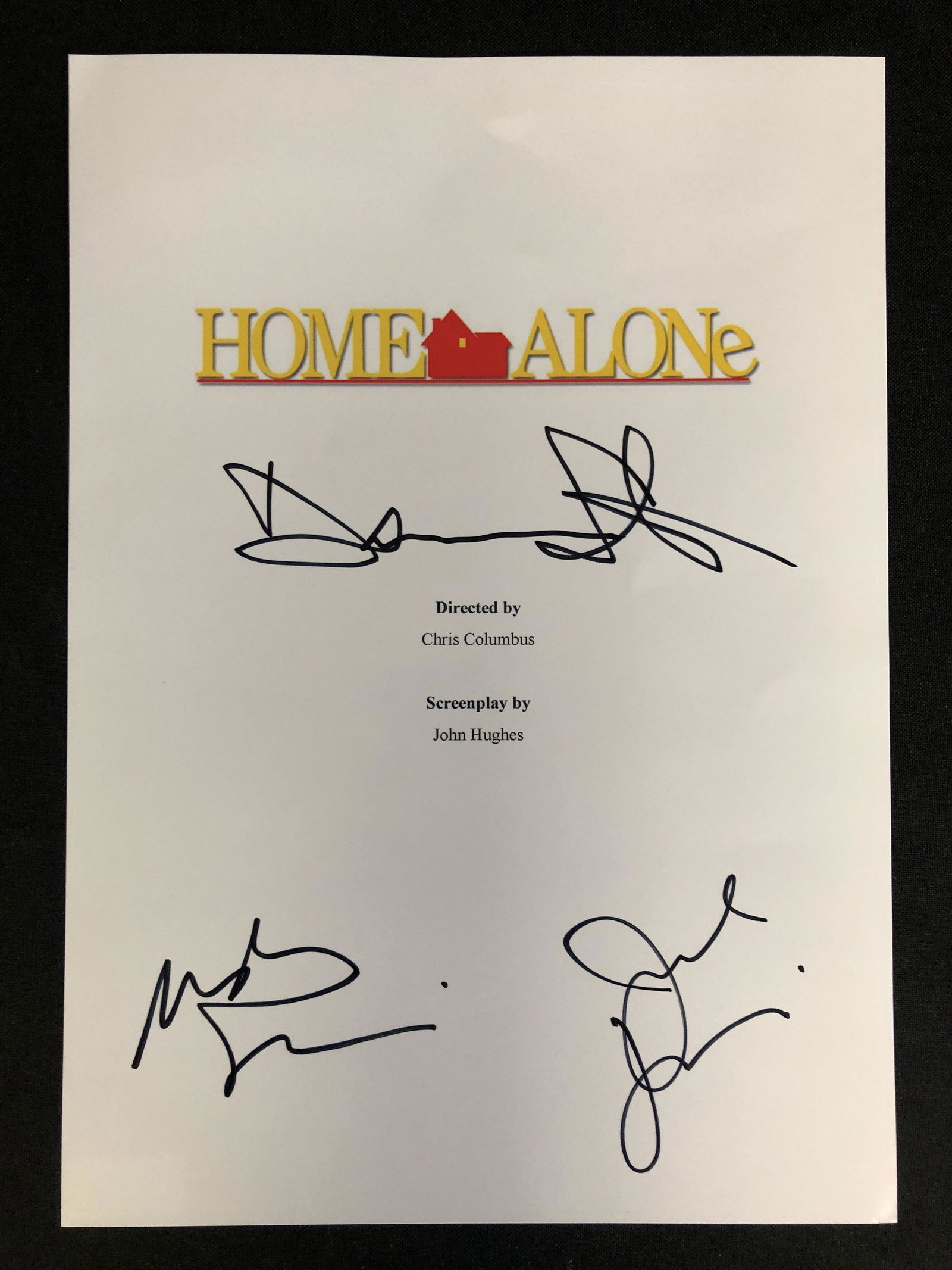HOME ALONE CAST SIGNED SCRIPT COVER (RA COA) (1 of 2)