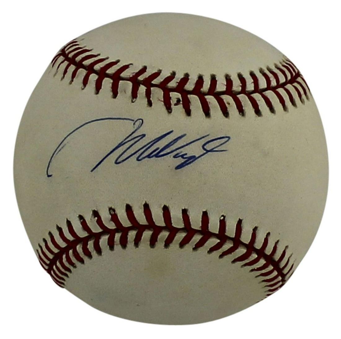 MO VAUGHN SIGNED RAWLINGS BASEBALL (BECKETT) (1 of 3)