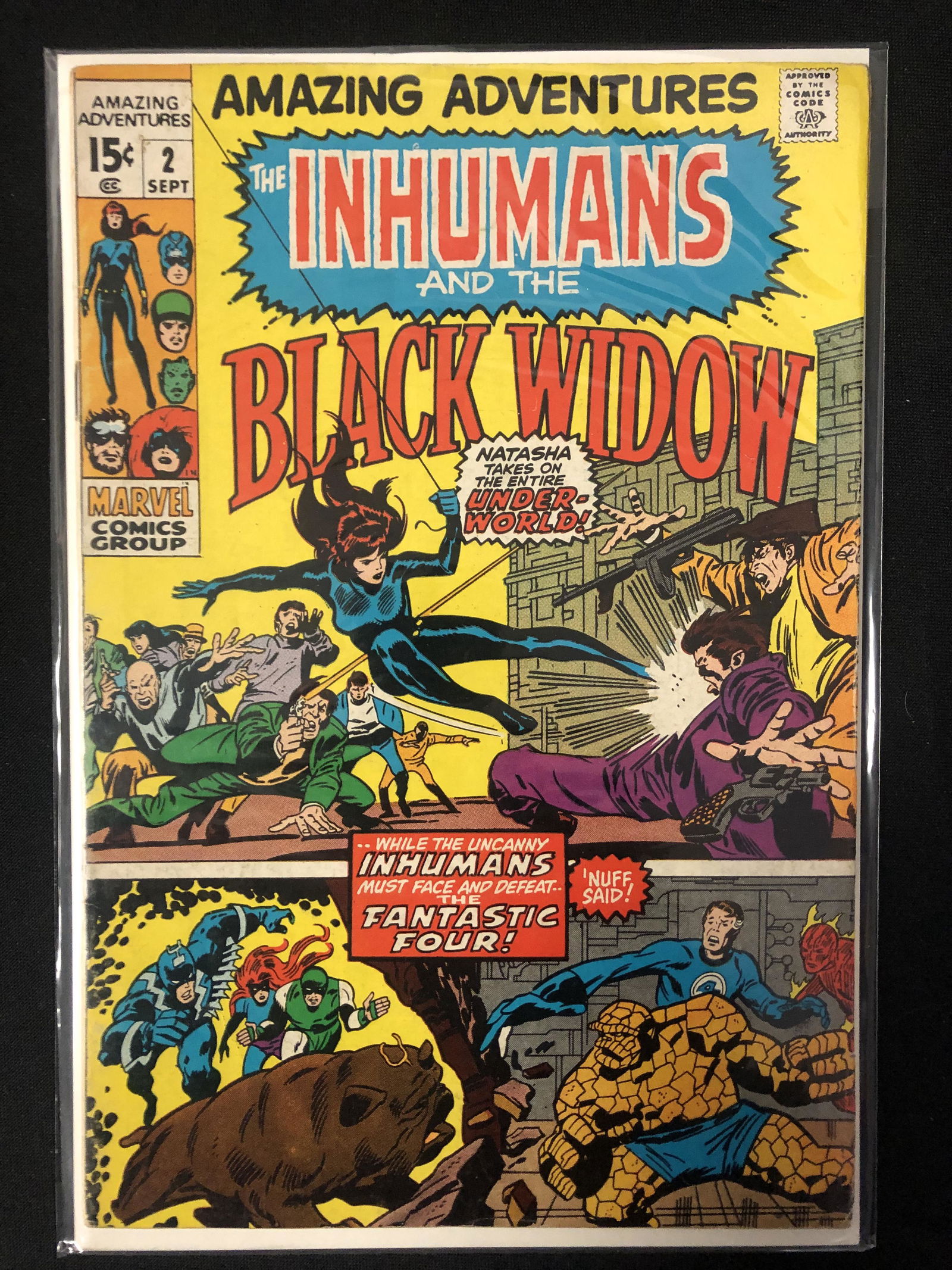 MARVEL COMICS THE INHUMANS AND BLACK WIDOW NO.2 (HUGE KEY) (1 of 1)