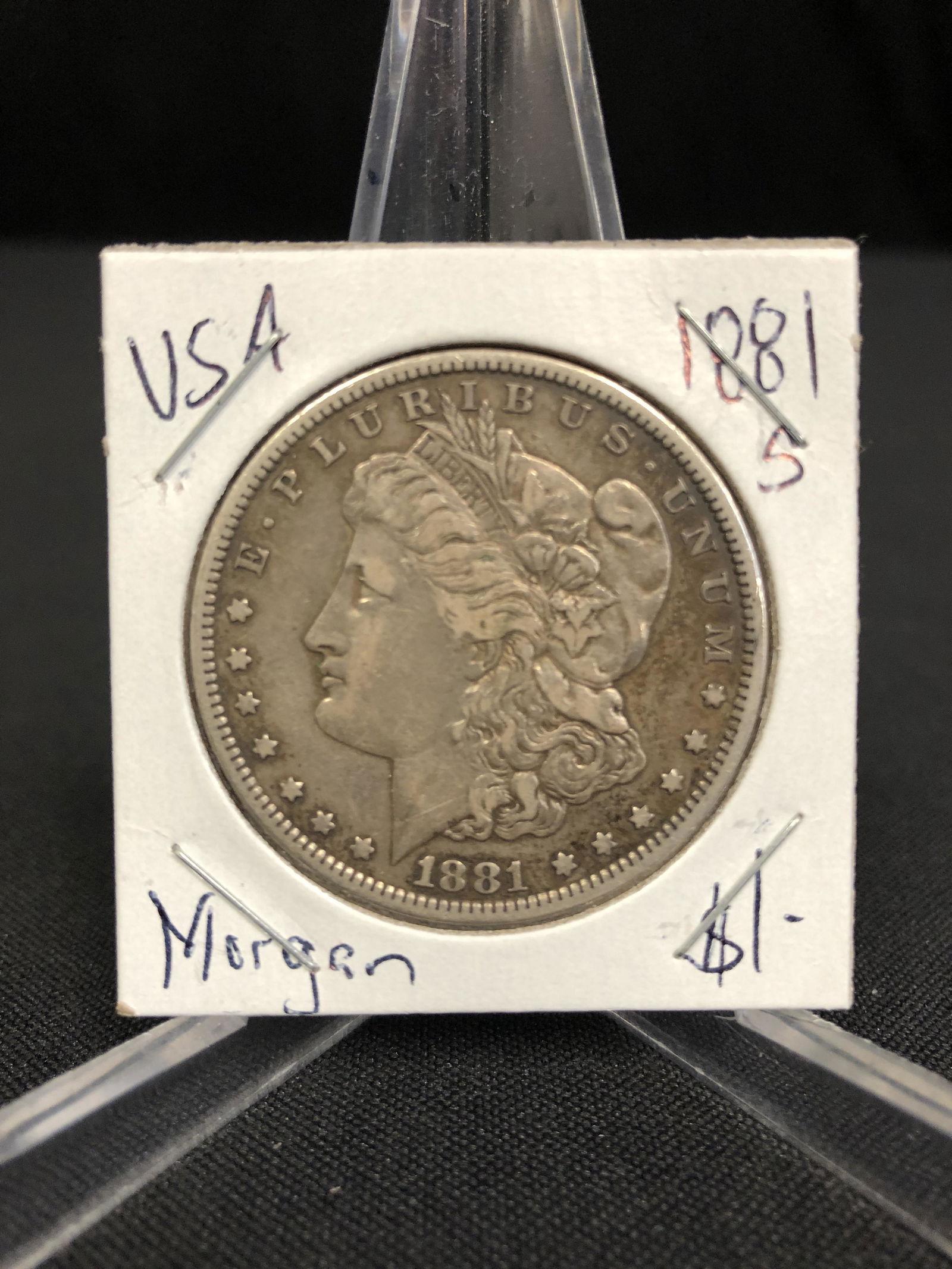1881 US MORGAN SILVER DOLLAR SAN FRANCISCO MINT (1 of 1)