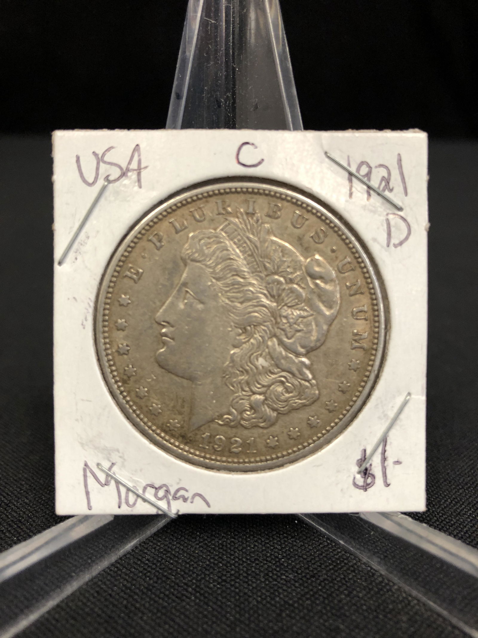 1921 US MORGAN SILVER DOLLAR DENVER MINT (1 of 1)