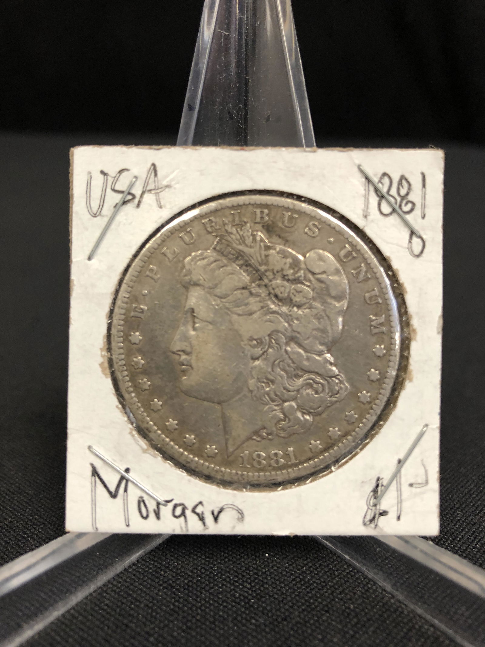 1881 US MORGAN SILVER DOLLAR NEW ORLEANS MINT (1 of 1)