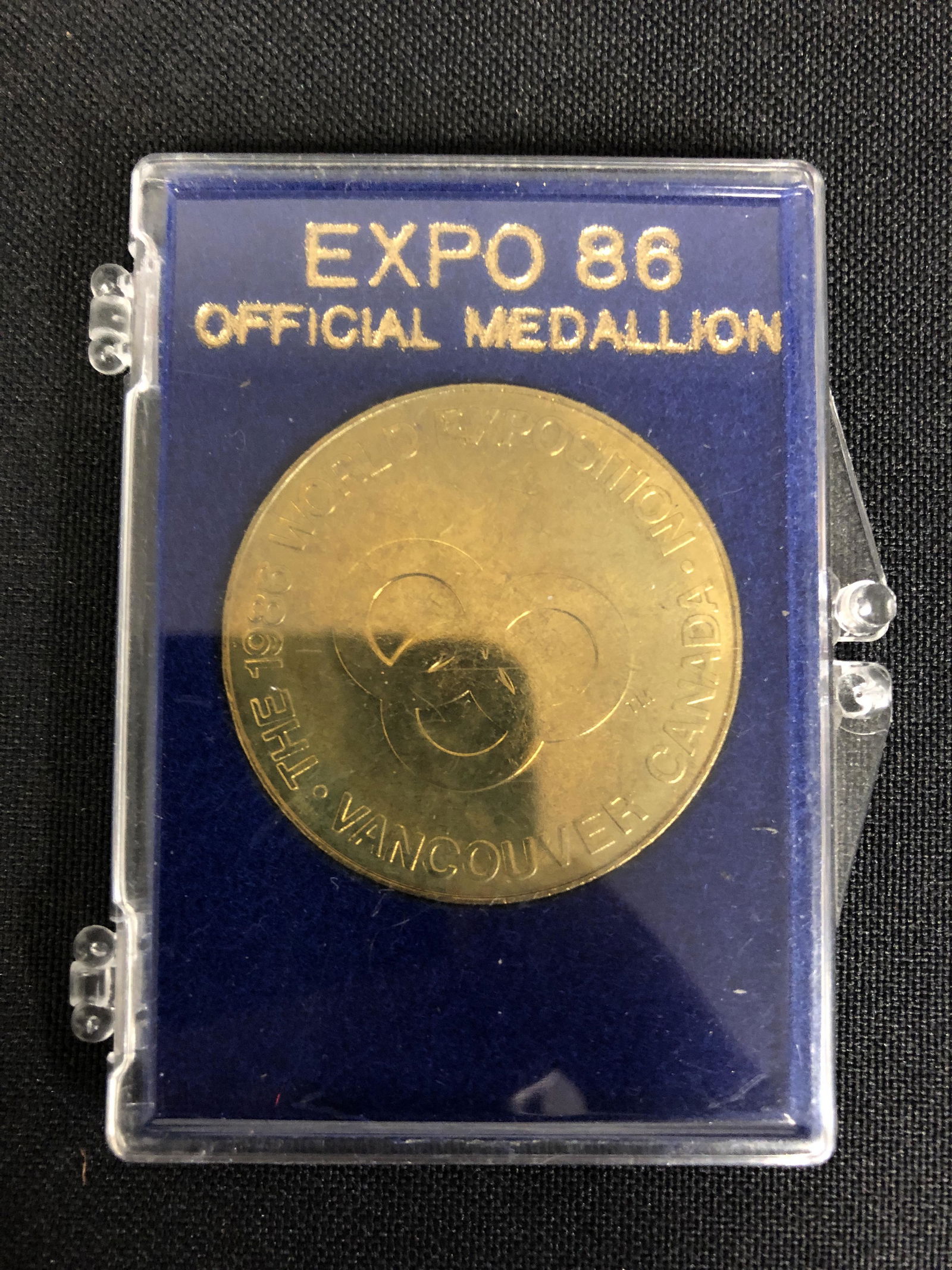 1986 EXPO 86 OFFICIAL MEDALLION (1 of 1)