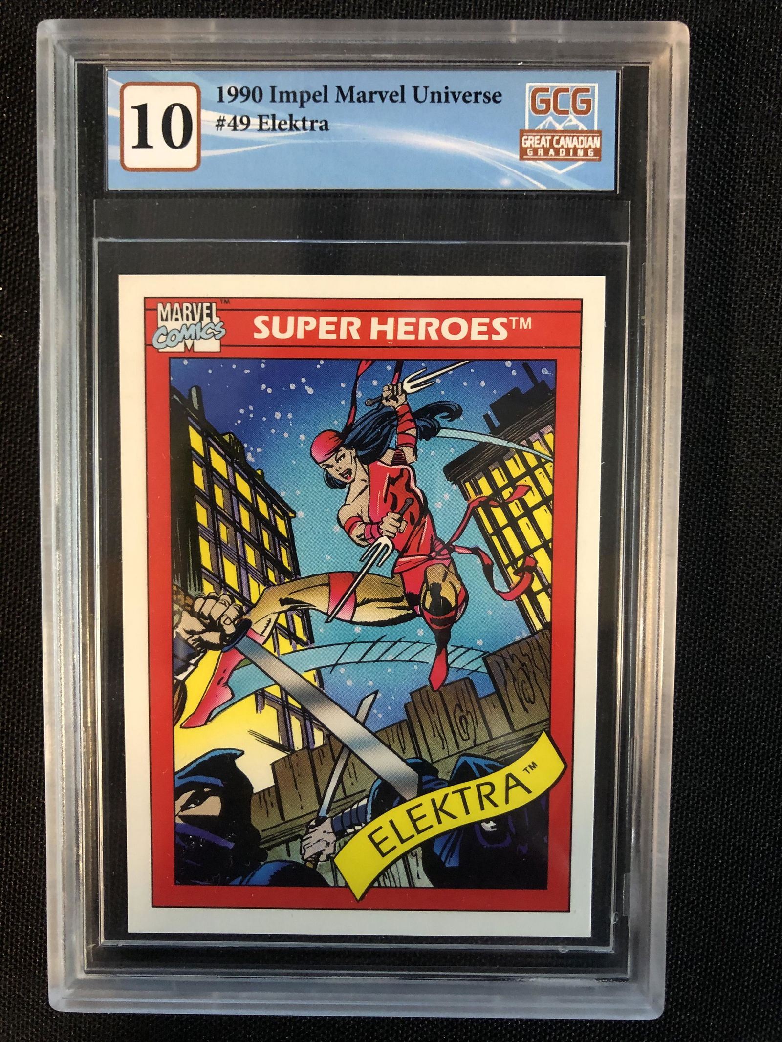 1990 IMPEL MARVEL UNIVERSE NO.49 ELEKTRA (GCG 10): 1990 IMPEL MARVEL UNIVERSE NO.49 ELEKTRA (GCG 10)