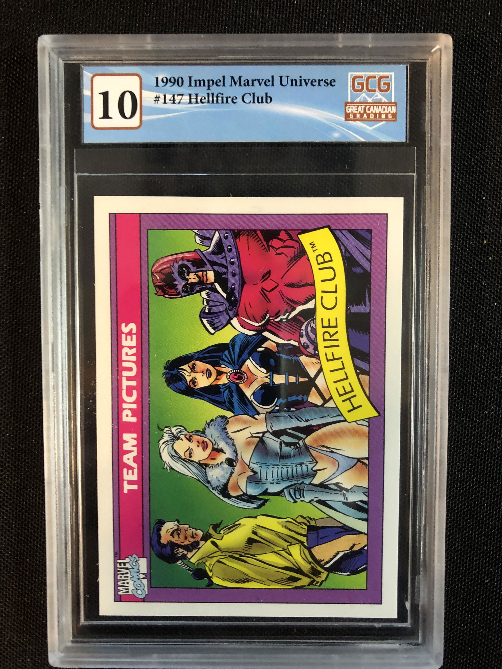 1990 IMPEL MARVEL UNIVERSE NO.147 HELLFIRE CLUB (GCG 10): 1990 IMPEL MARVEL UNIVERSE NO.147 HELLFIRE CLUB (GCG 10)