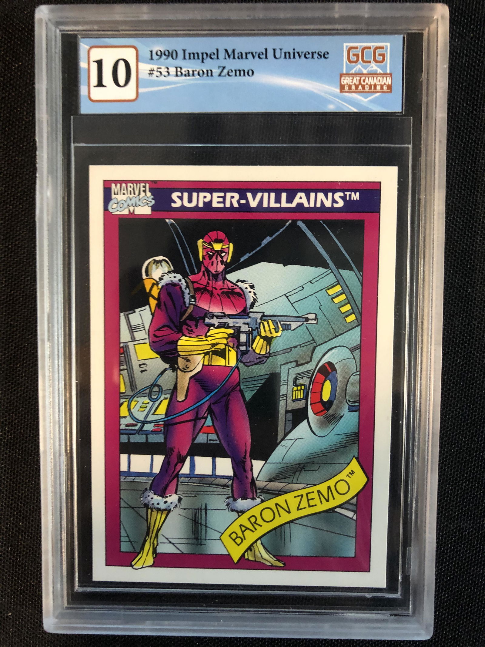 1990 IMPEL MARVEL UNIVERSE NO.53 BARON ZEMO (GCG 10): 1990 IMPEL MARVEL UNIVERSE NO.53 BARON ZEMO (GCG 10)