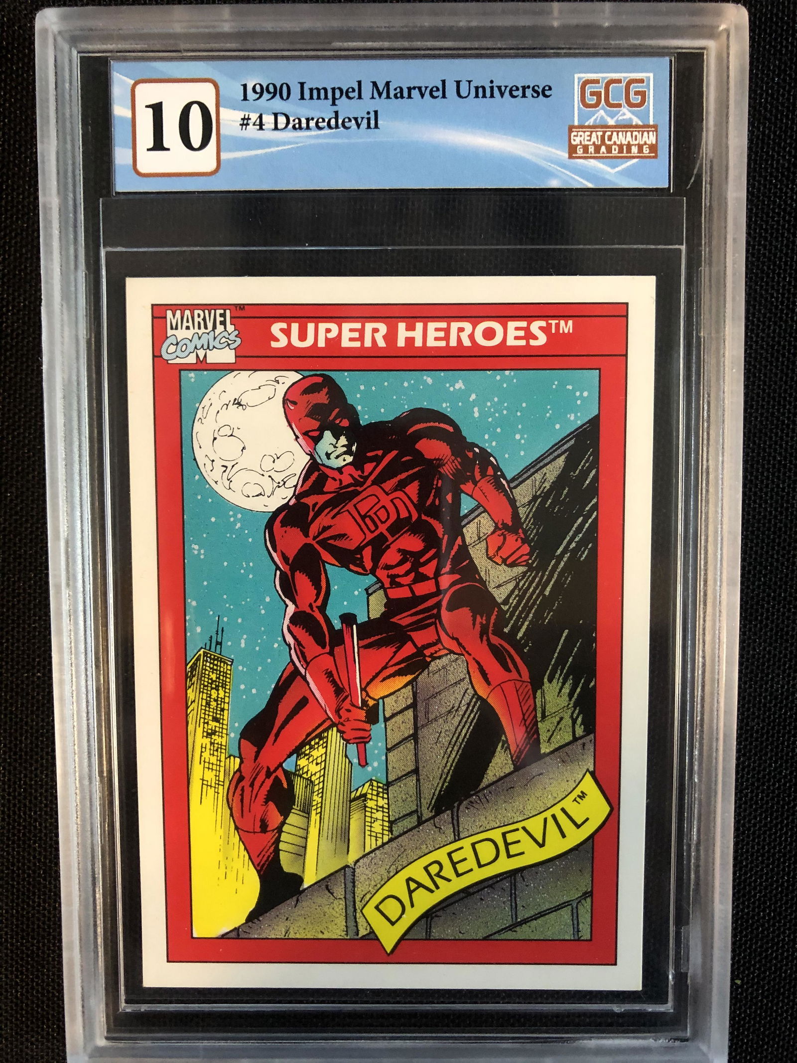 1990 IMPEL MARVEL UNIVERSE NO.4 DAREDEVIL (GCG 10) (1 of 1)
